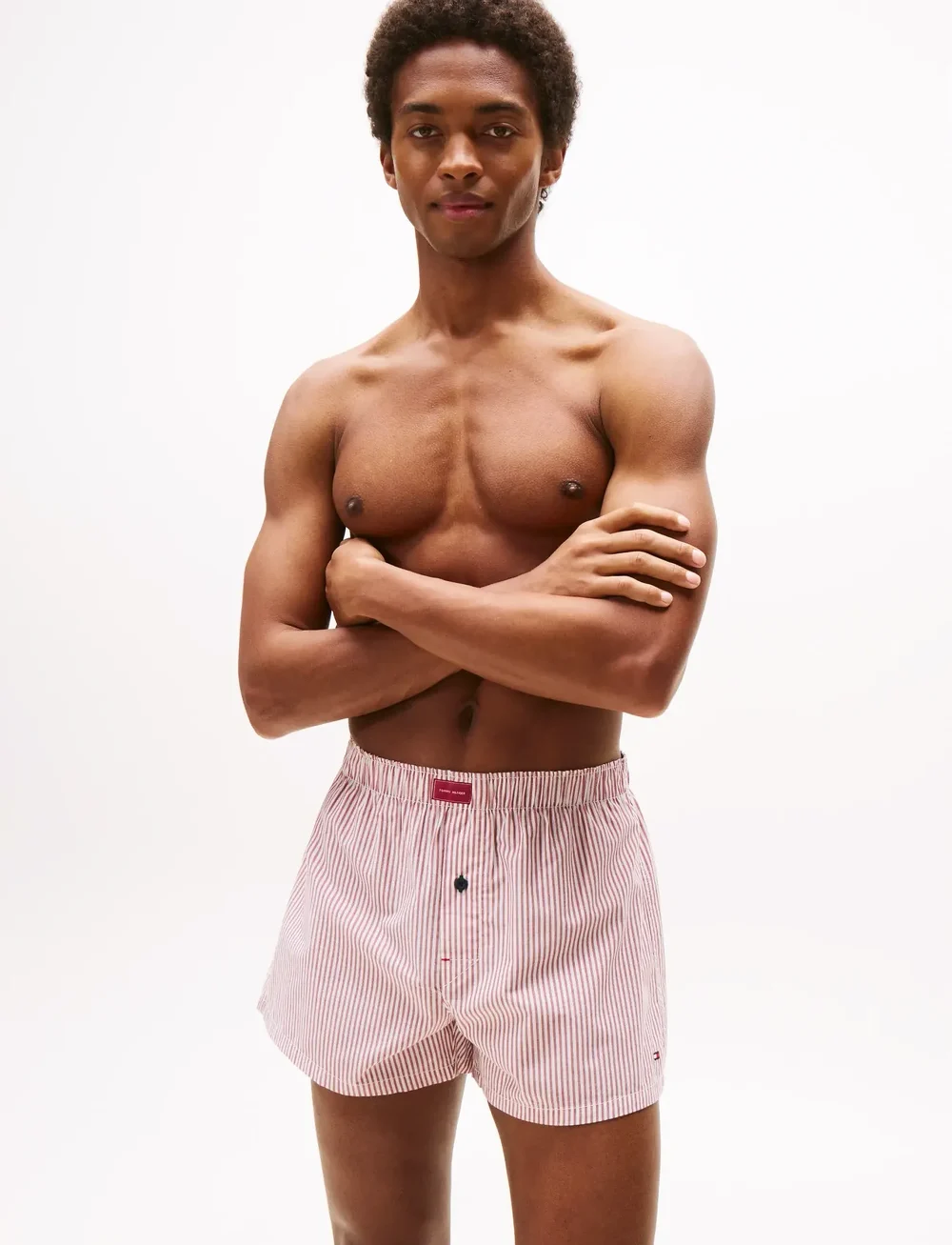 Tommy Hilfiger - 3P WOVEN BOXER PRINT - unterhosen im multipack - prp nvy/flg nob blu/mni stp - 2