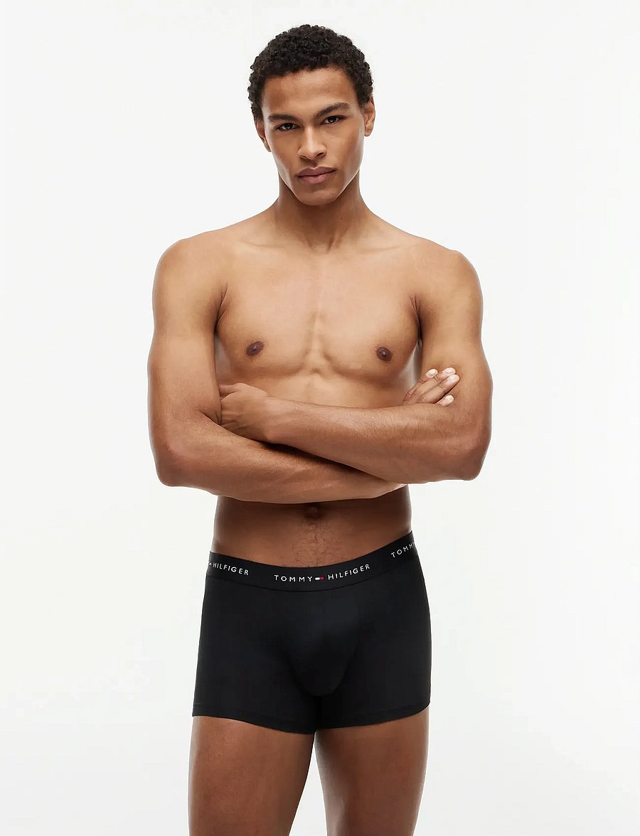 Tommy Hilfiger - 3P TRUNK DTM - unterhosen im multipack - black black black - 0