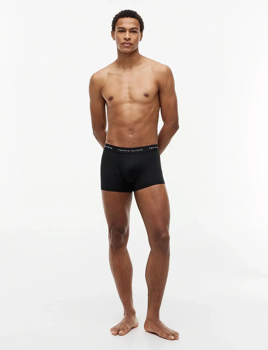 Tommy Hilfiger - 3P TRUNK DTM - unterhosen im multipack - black black black - 2