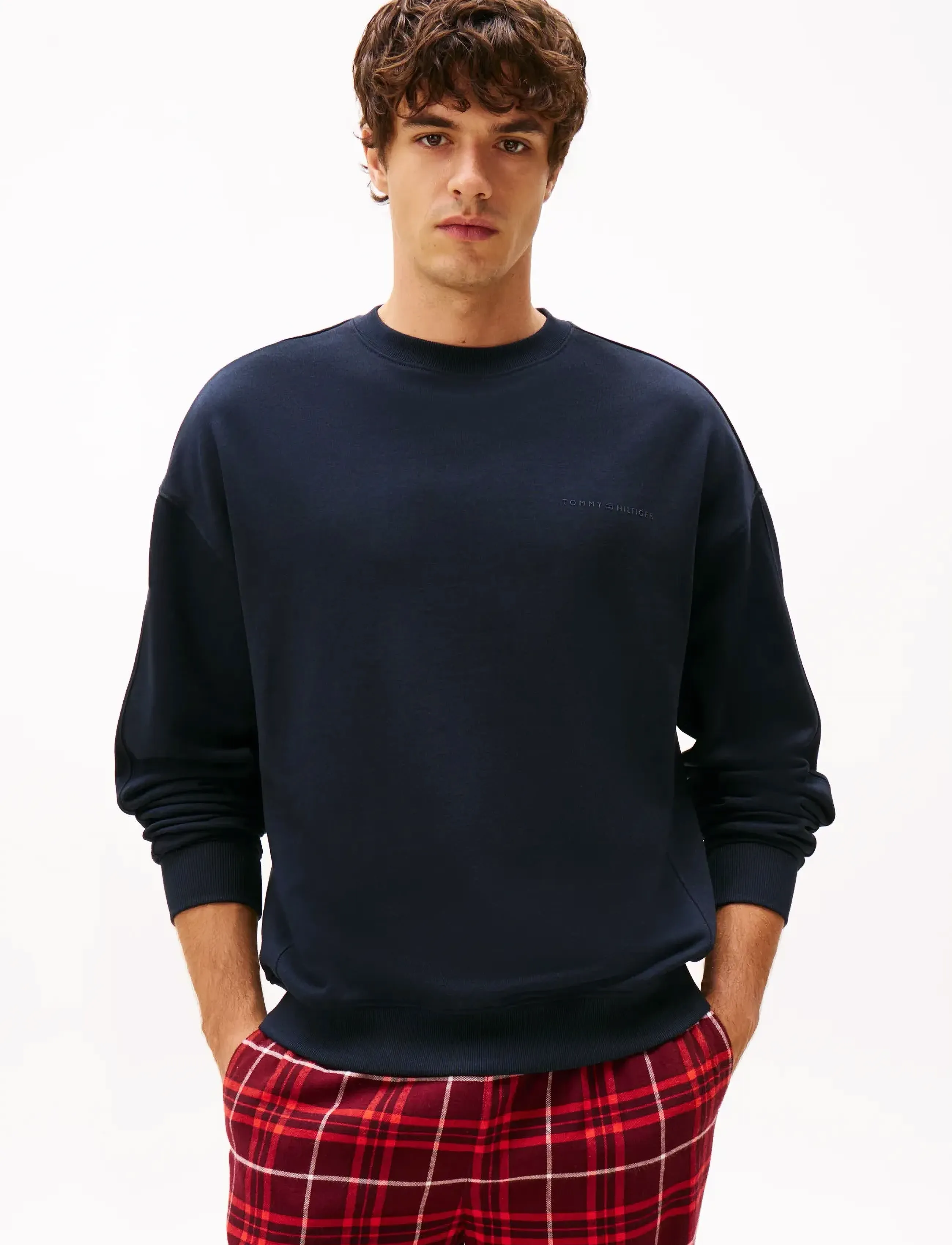 Tommy Hilfiger Track Top, L, Navy, Sweatshirts & Hættetrøjer > Sweatshirts, Herre