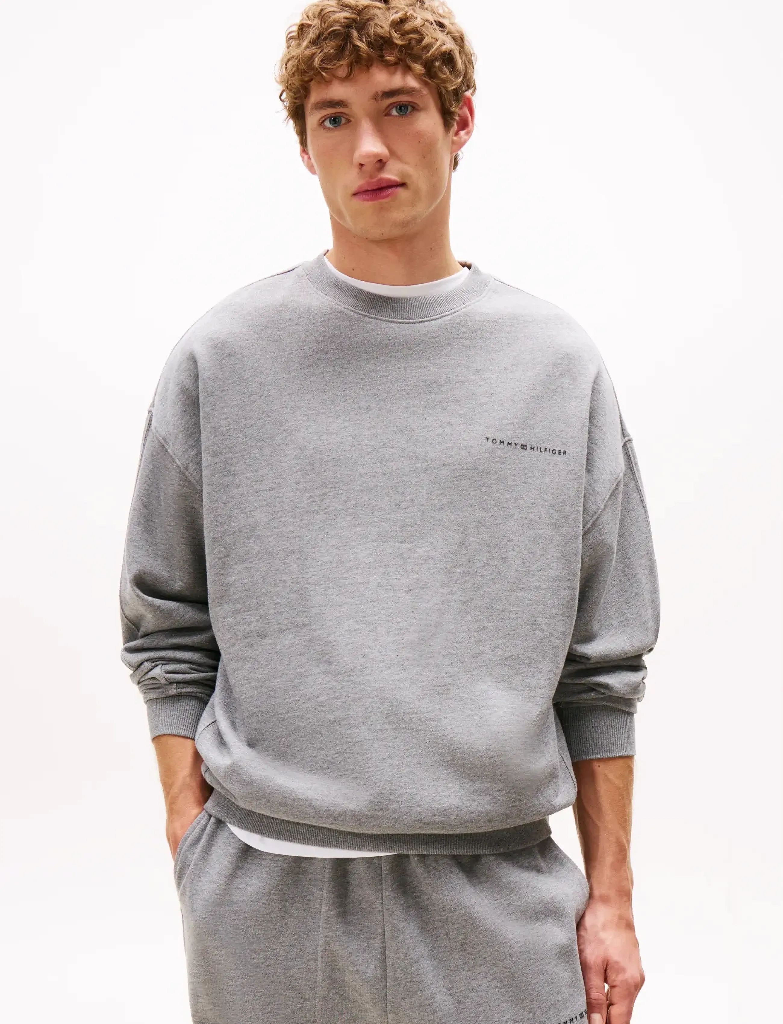 Tommy Hilfiger Track Top, S, Grey, Sweatshirts & Hættetrøjer > Sweatshirts, Herre
