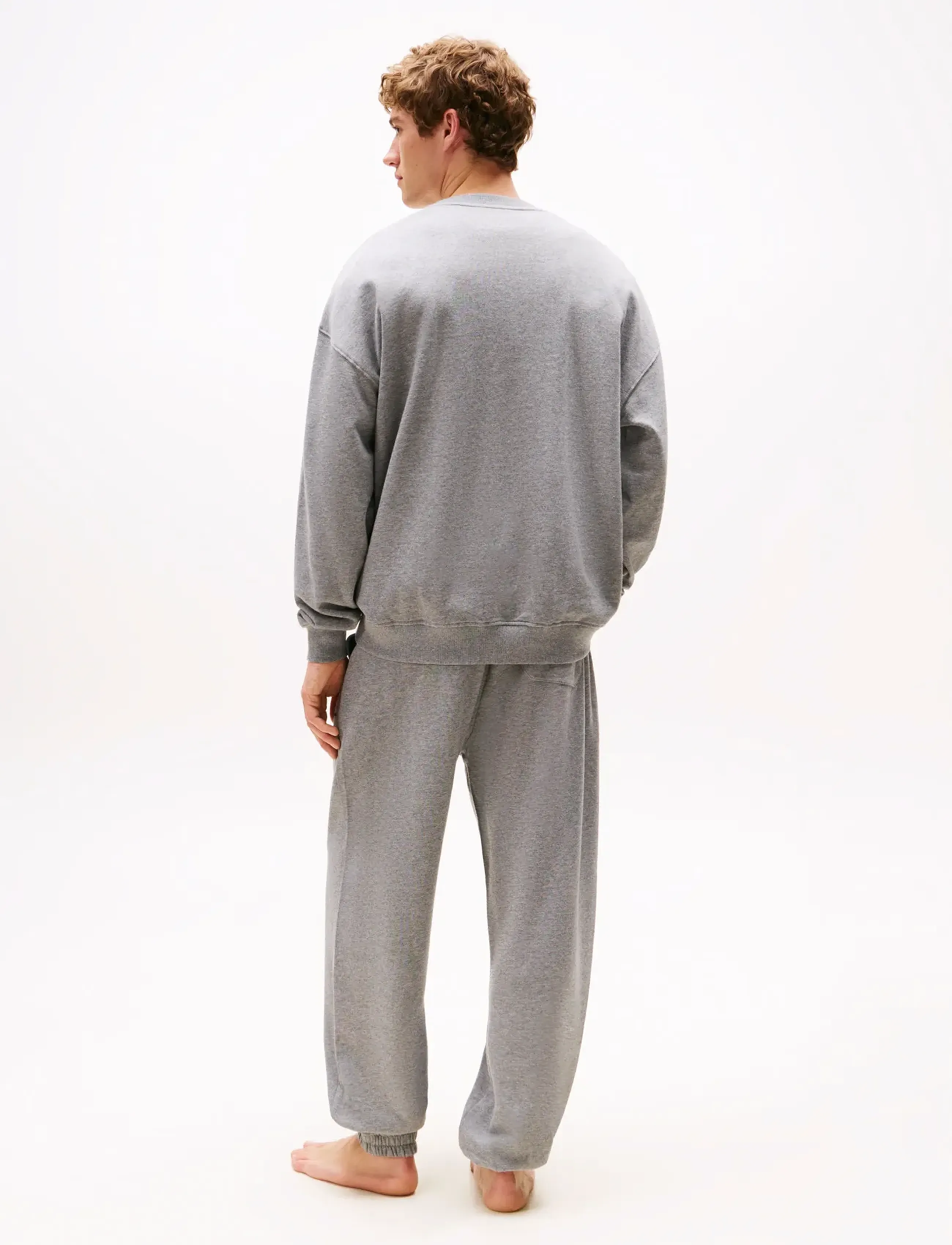 Tommy Hilfiger - TRACK TOP - pidžamas tops - medium grey heather - 3