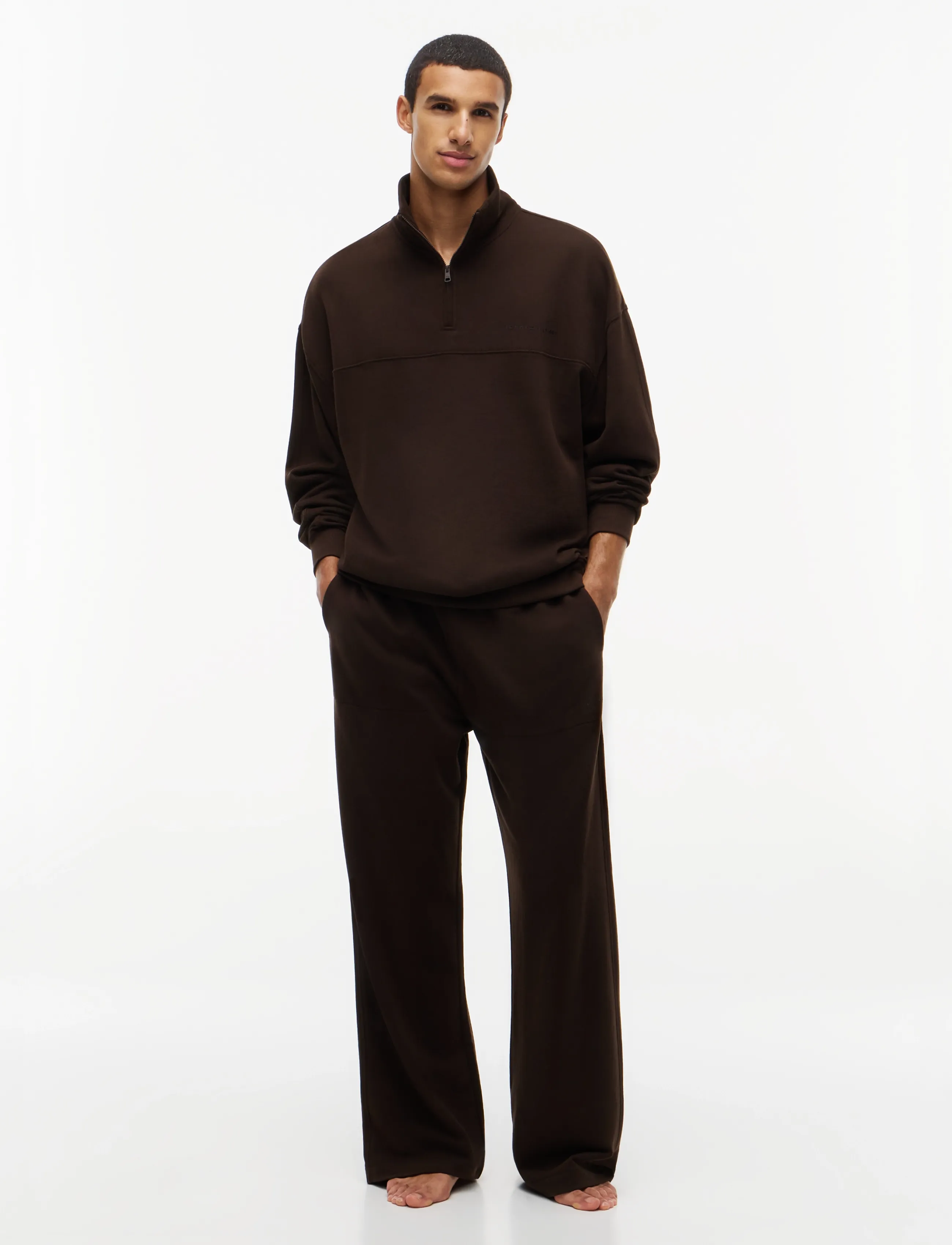 Tommy Hilfiger - HALF ZIP - sweatshirts - dark coffee - 5