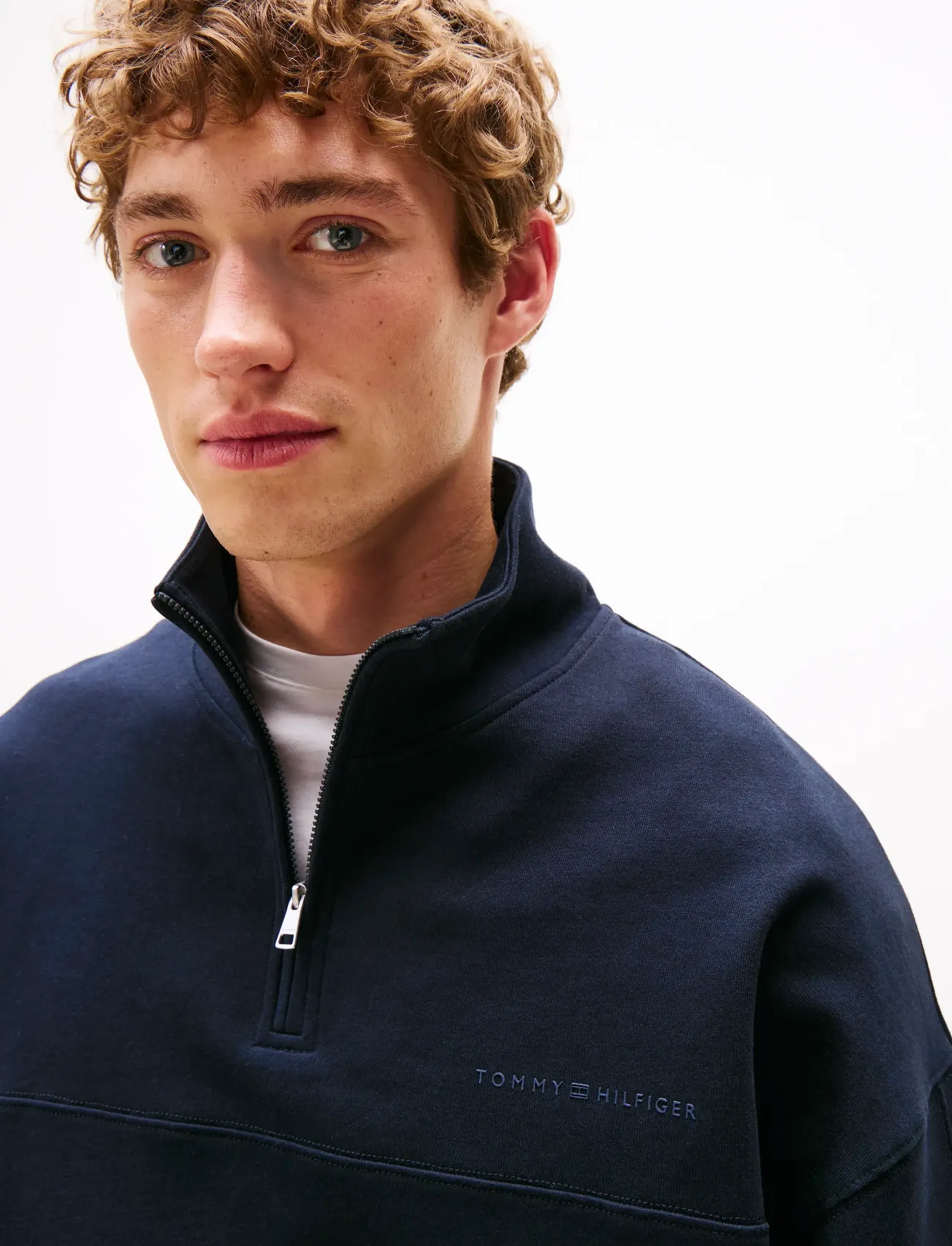Tommy Hilfiger - HALF ZIP - dressipluusid - desert sky - 4