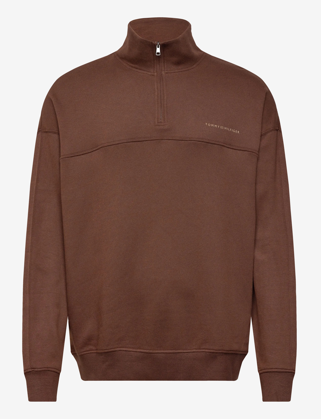 Tommy Hilfiger - HALF ZIP - sweatshirts - legacy brown - 1