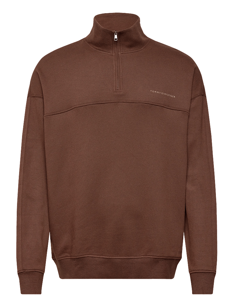 Tommy Hilfiger - HALF ZIP - sweatshirts - legacy brown - 1