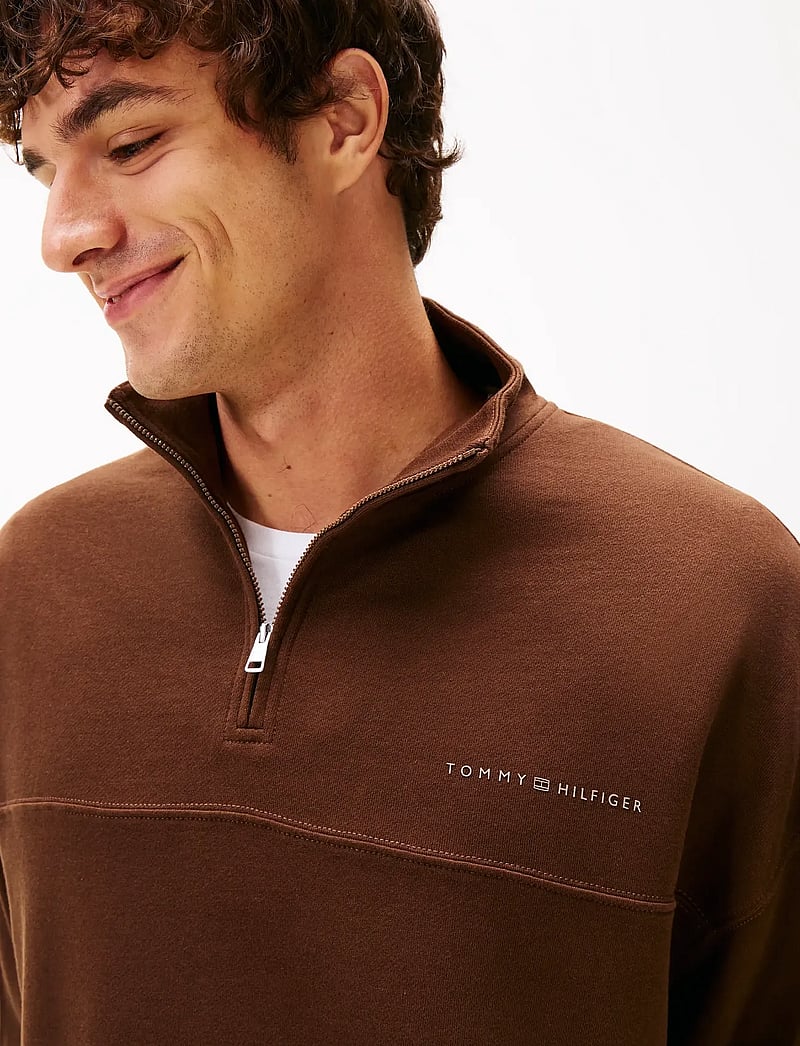 Tommy Hilfiger - HALF ZIP - sweatshirts - legacy brown - 5