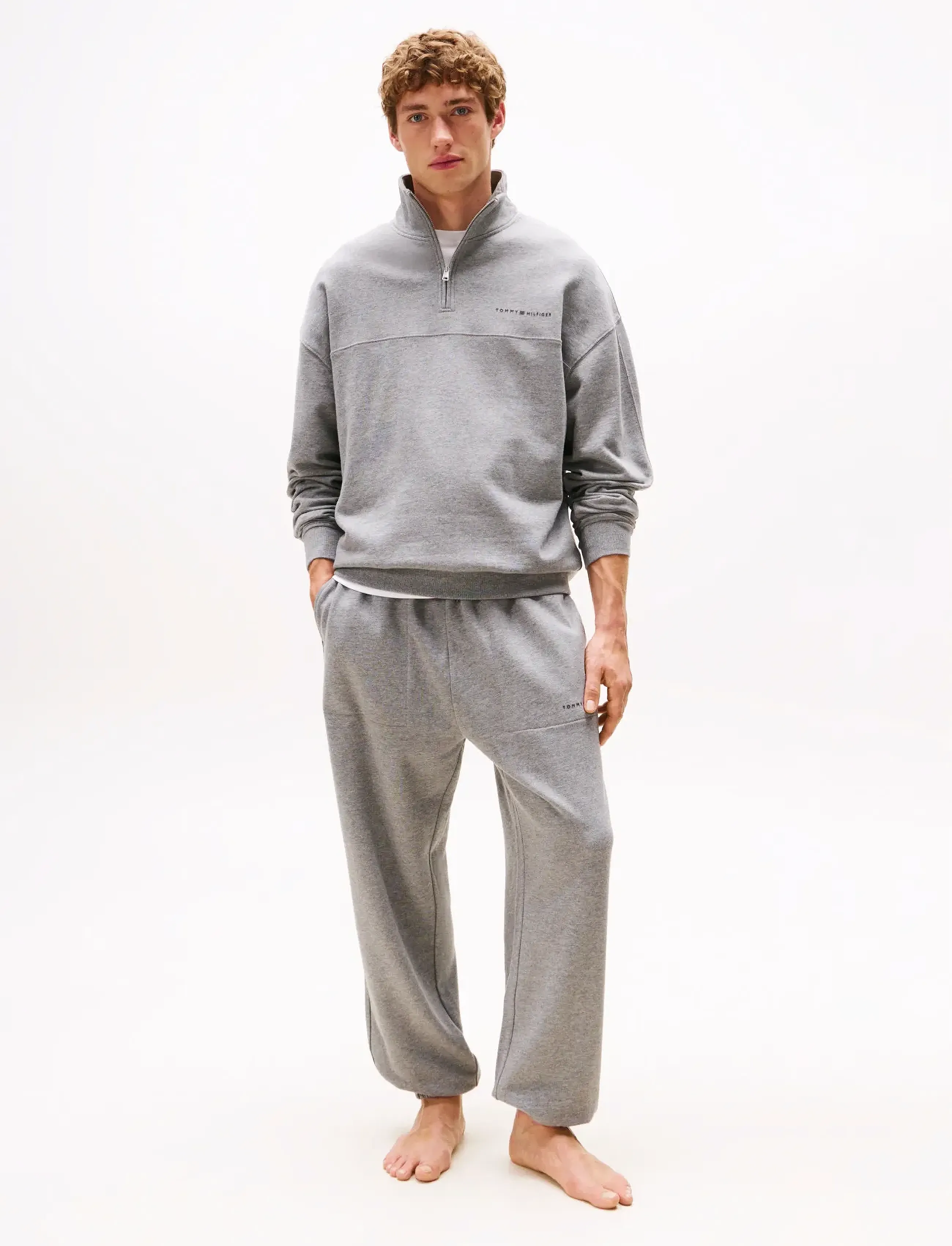 Tommy Hilfiger - HALF ZIP - sweatshirts - medium grey heather - 2