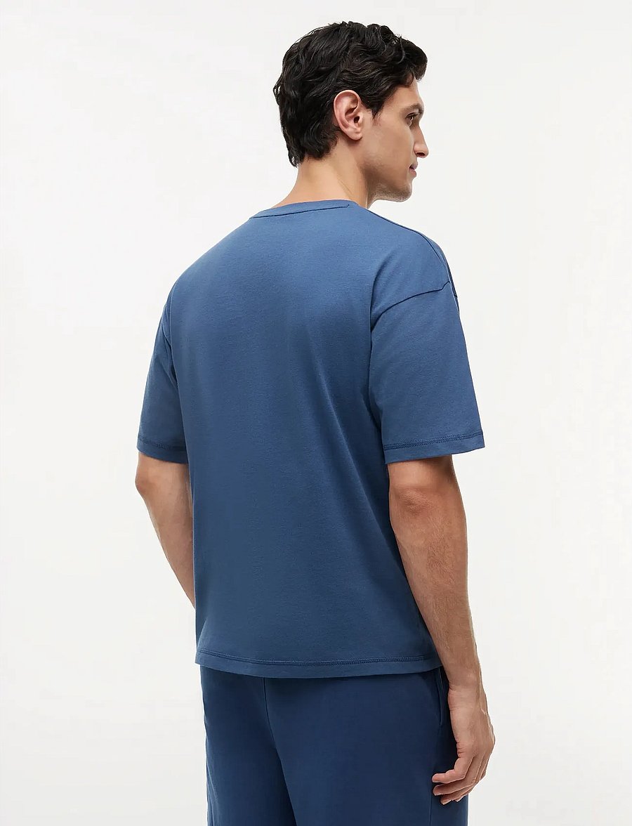 Tommy Hilfiger - SS LOGO TEE - kortærmede t-shirts - aegean sea - 2