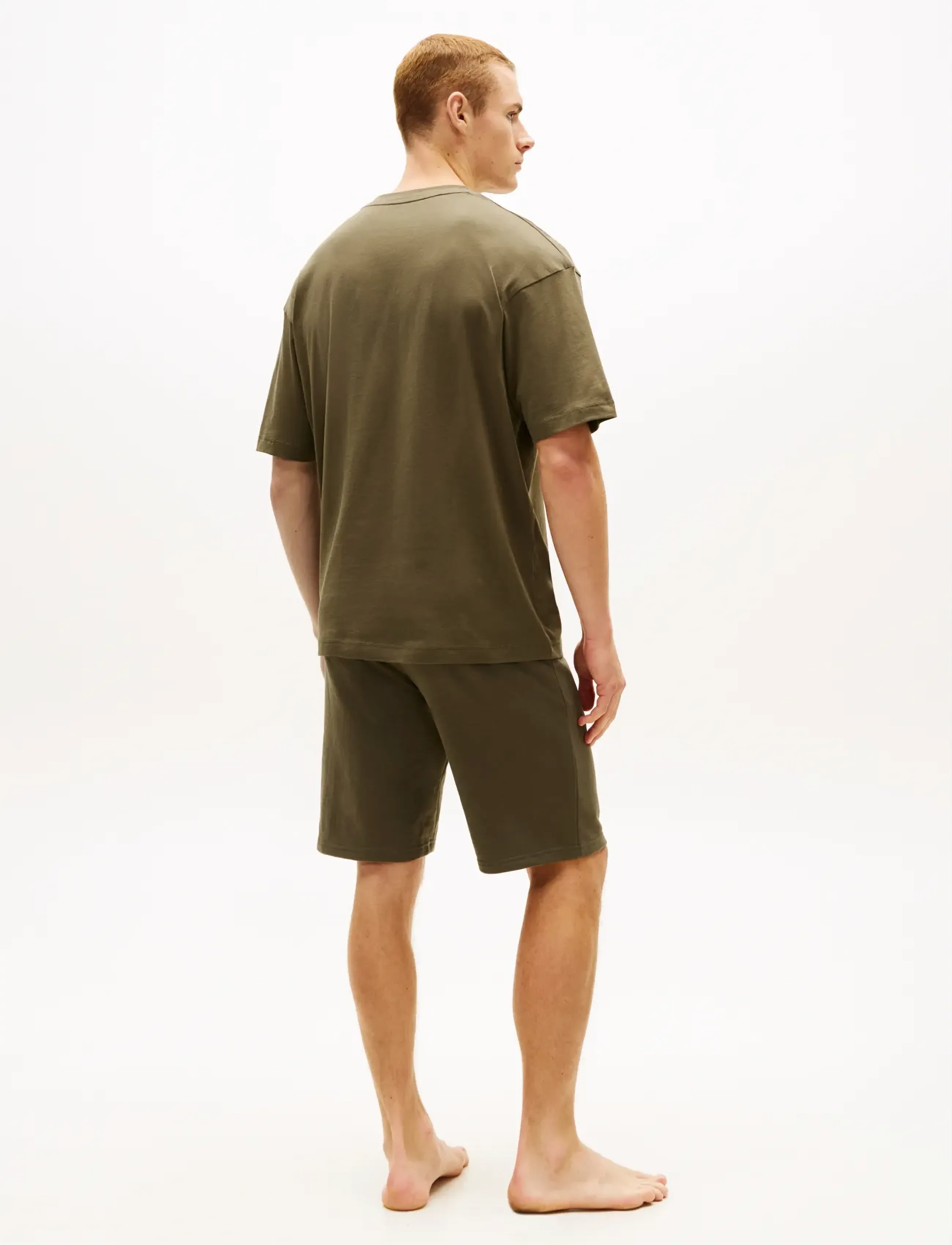 Tommy Hilfiger - SS LOGO TEE - short-sleeved t-shirts - army green - 2