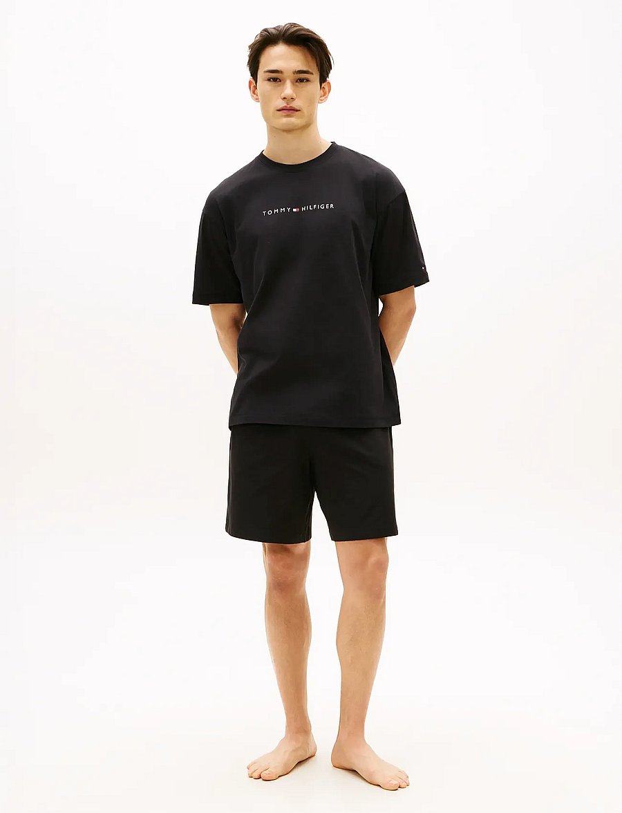 Tommy Hilfiger - SS LOGO TEE - short-sleeved t-shirts - black - 3