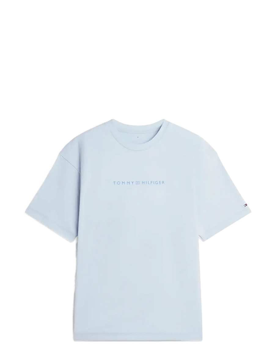 Tommy Hilfiger - SS LOGO TEE - kortærmede t-shirts - breezy blue - 1