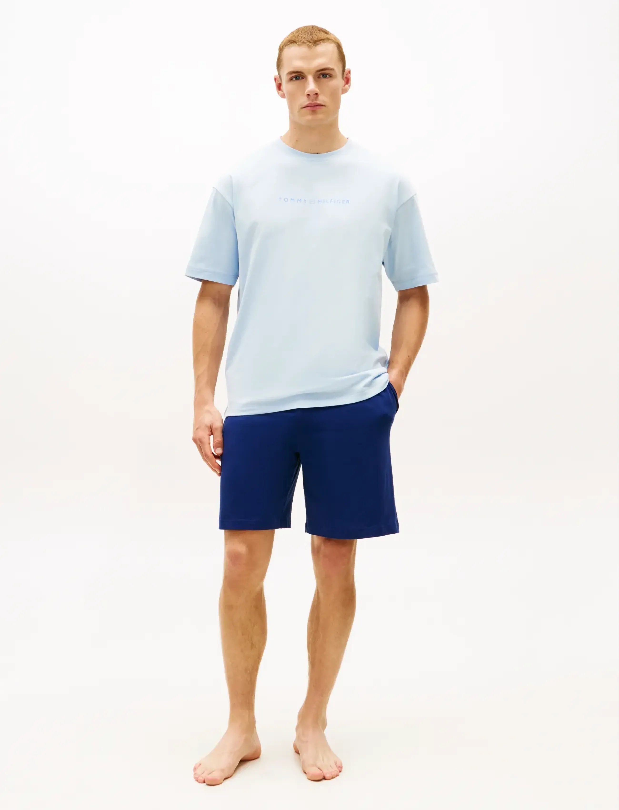 Tommy Hilfiger - SS LOGO TEE - short-sleeved t-shirts - breezy blue - 3
