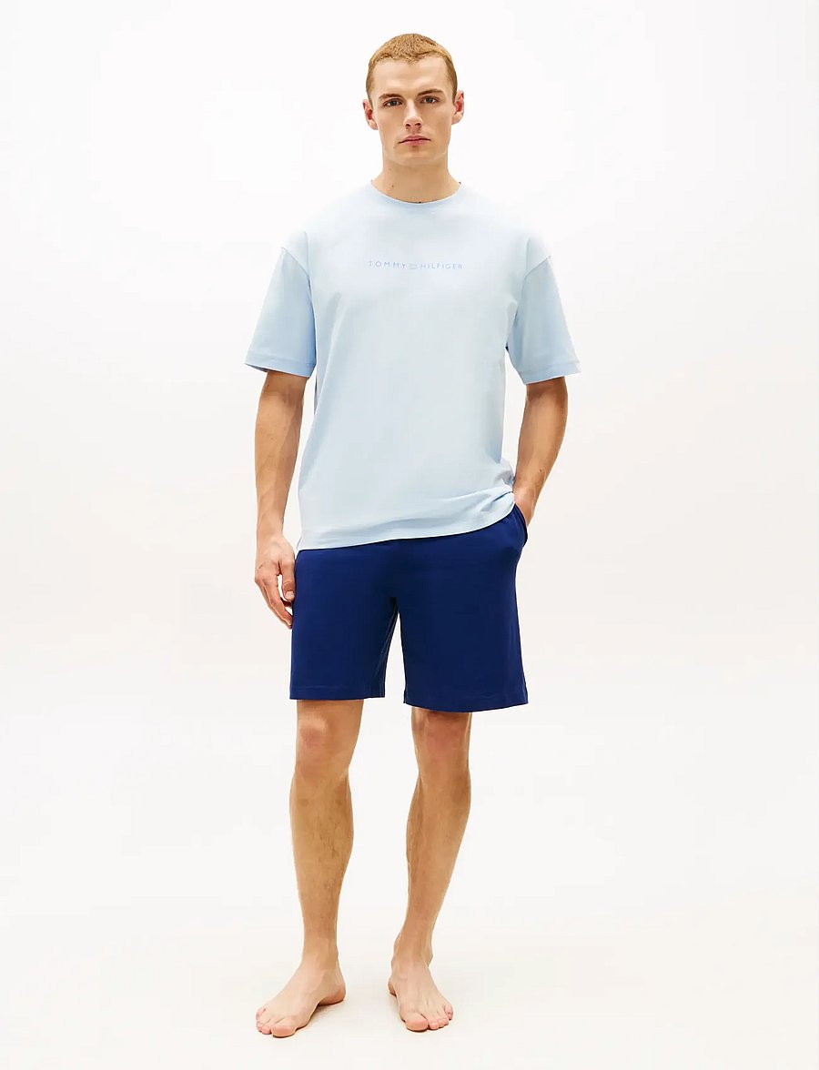 Tommy Hilfiger - SS LOGO TEE - kortærmede t-shirts - breezy blue - 3