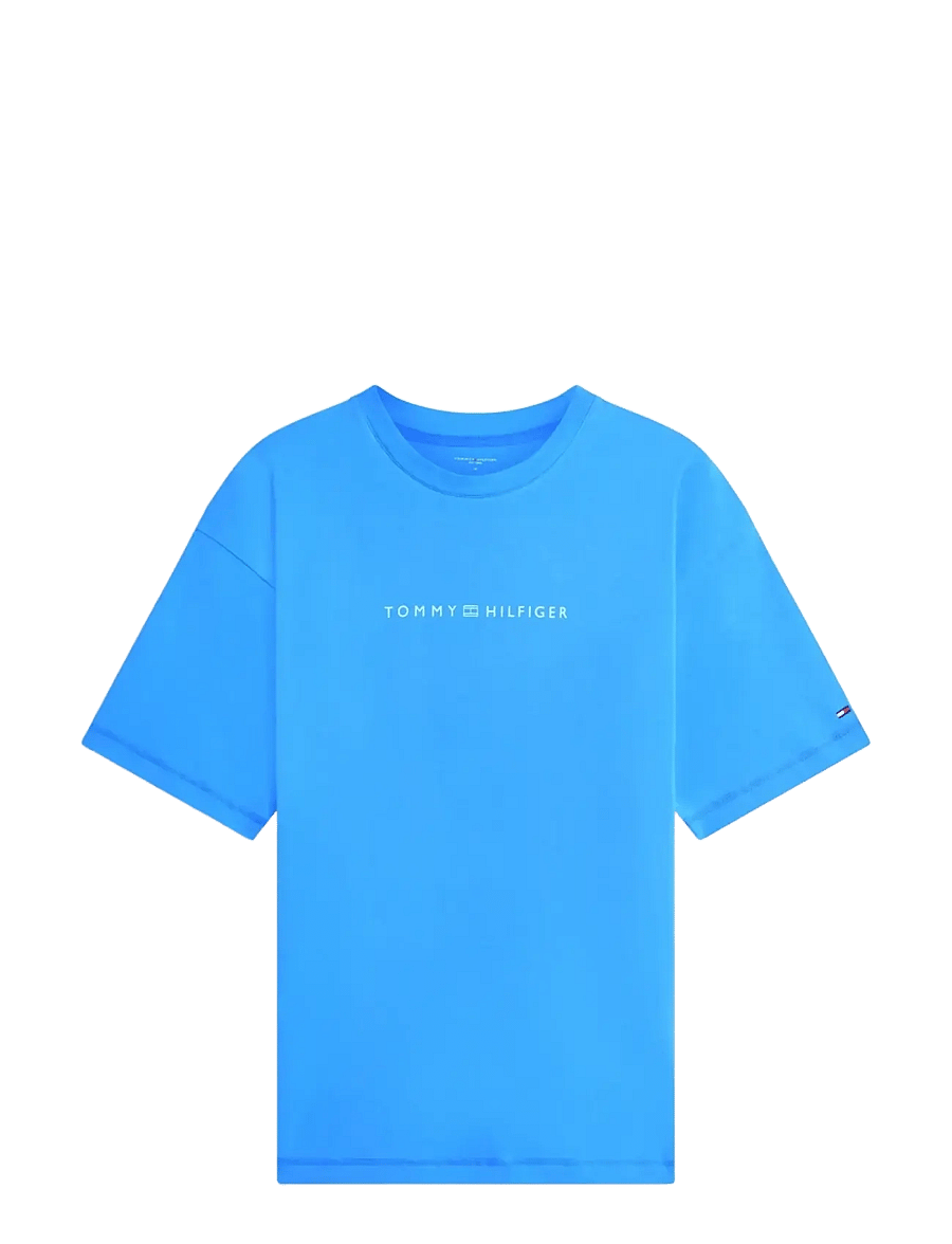 Tommy Hilfiger - SS LOGO TEE - short-sleeved t-shirts - copenhagen blue - 1