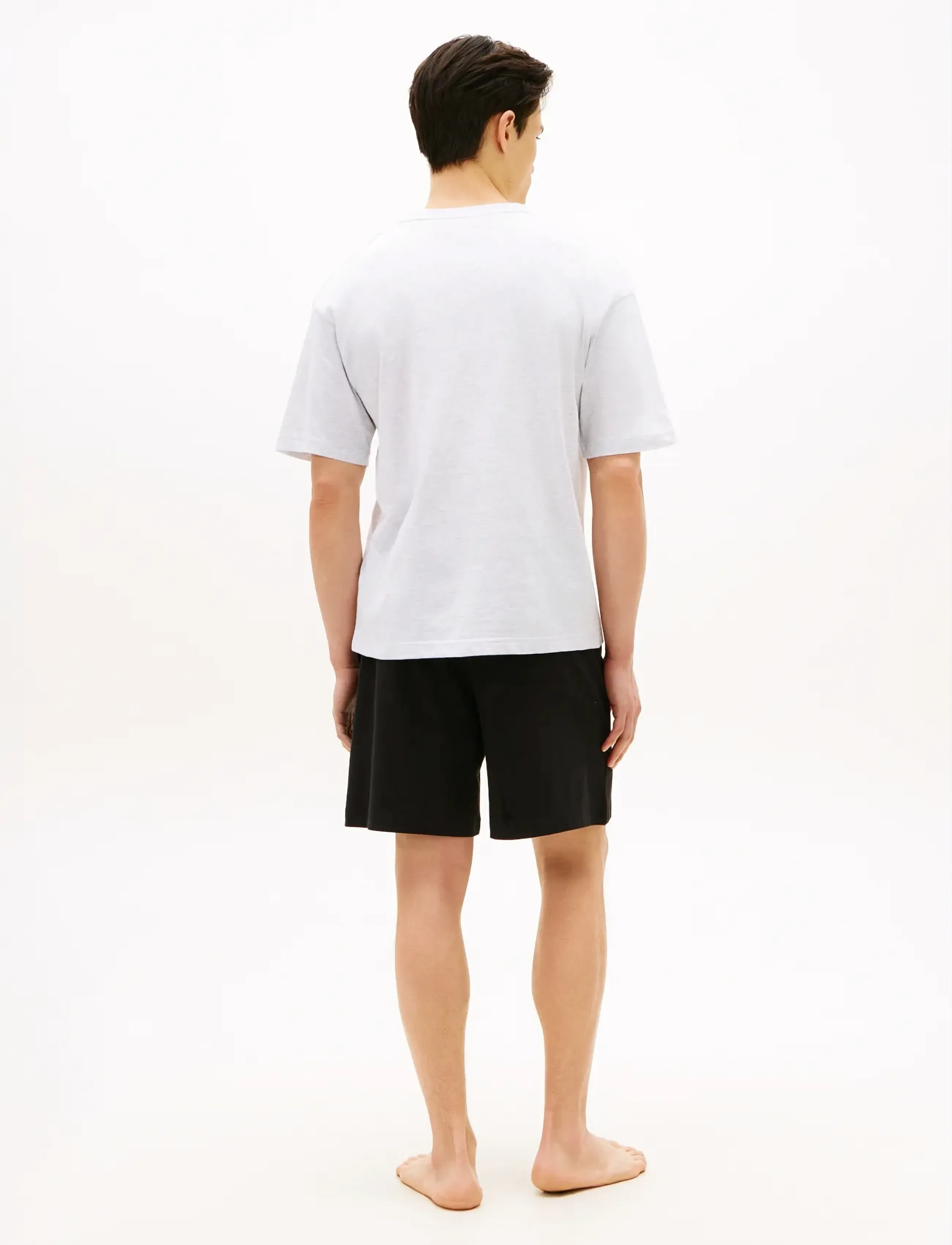 Tommy Hilfiger - SS LOGO TEE - kortærmede t-shirts - ice grey heather - 2