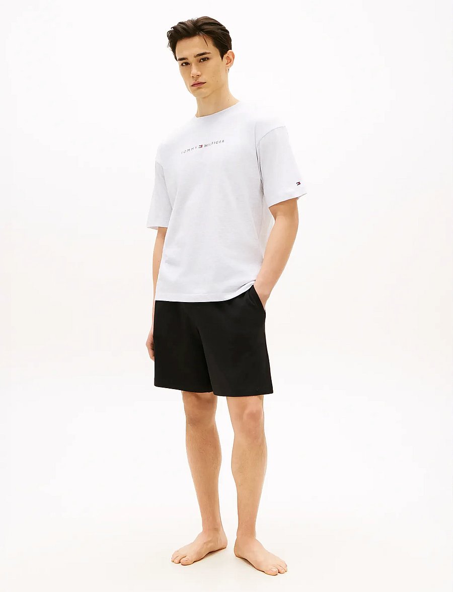 Tommy Hilfiger - SS LOGO TEE - kurzärmelige t-shirts - ice grey heather - 3