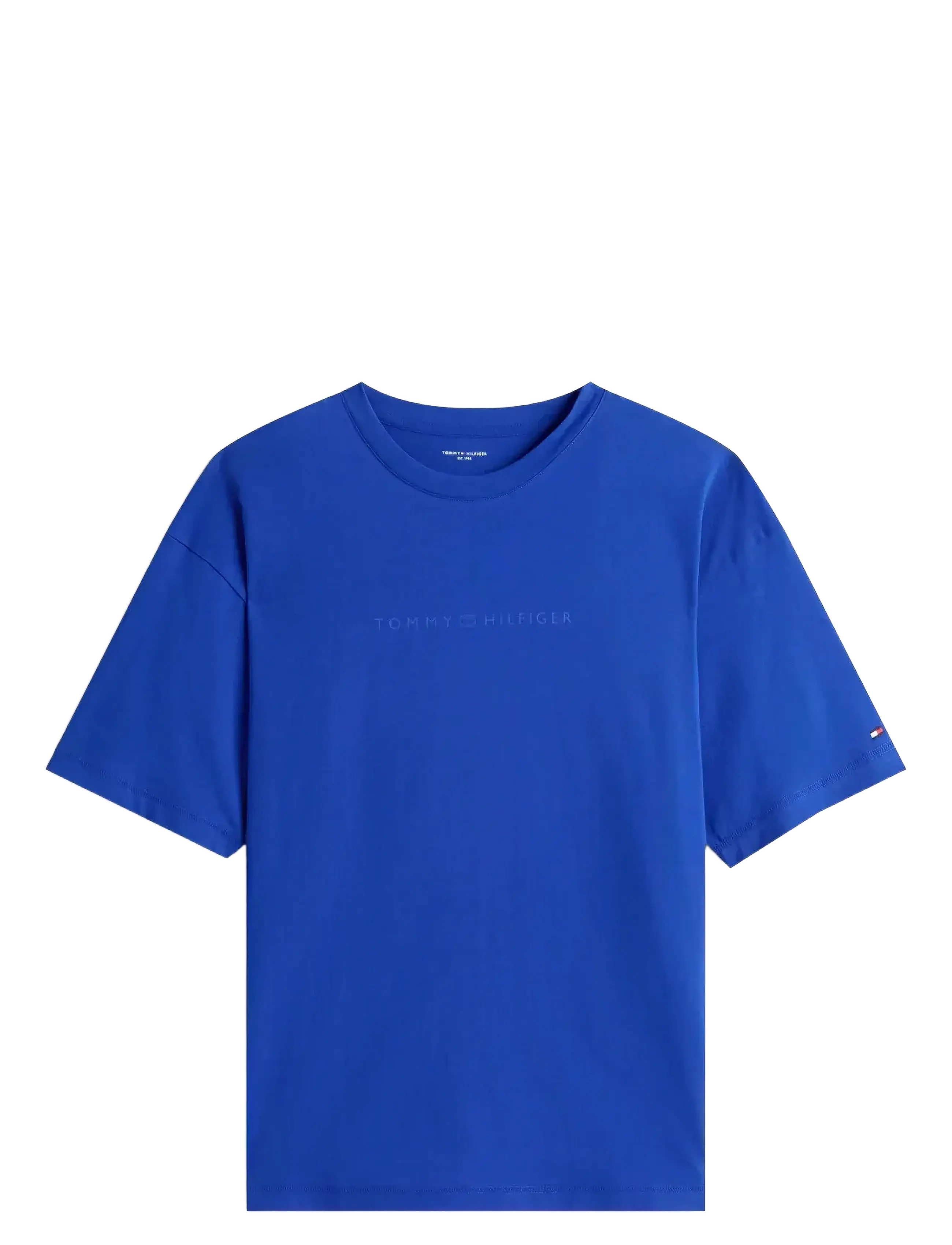 Tommy Hilfiger - SS LOGO TEE - kortærmede t-shirts - wedge blue - 1