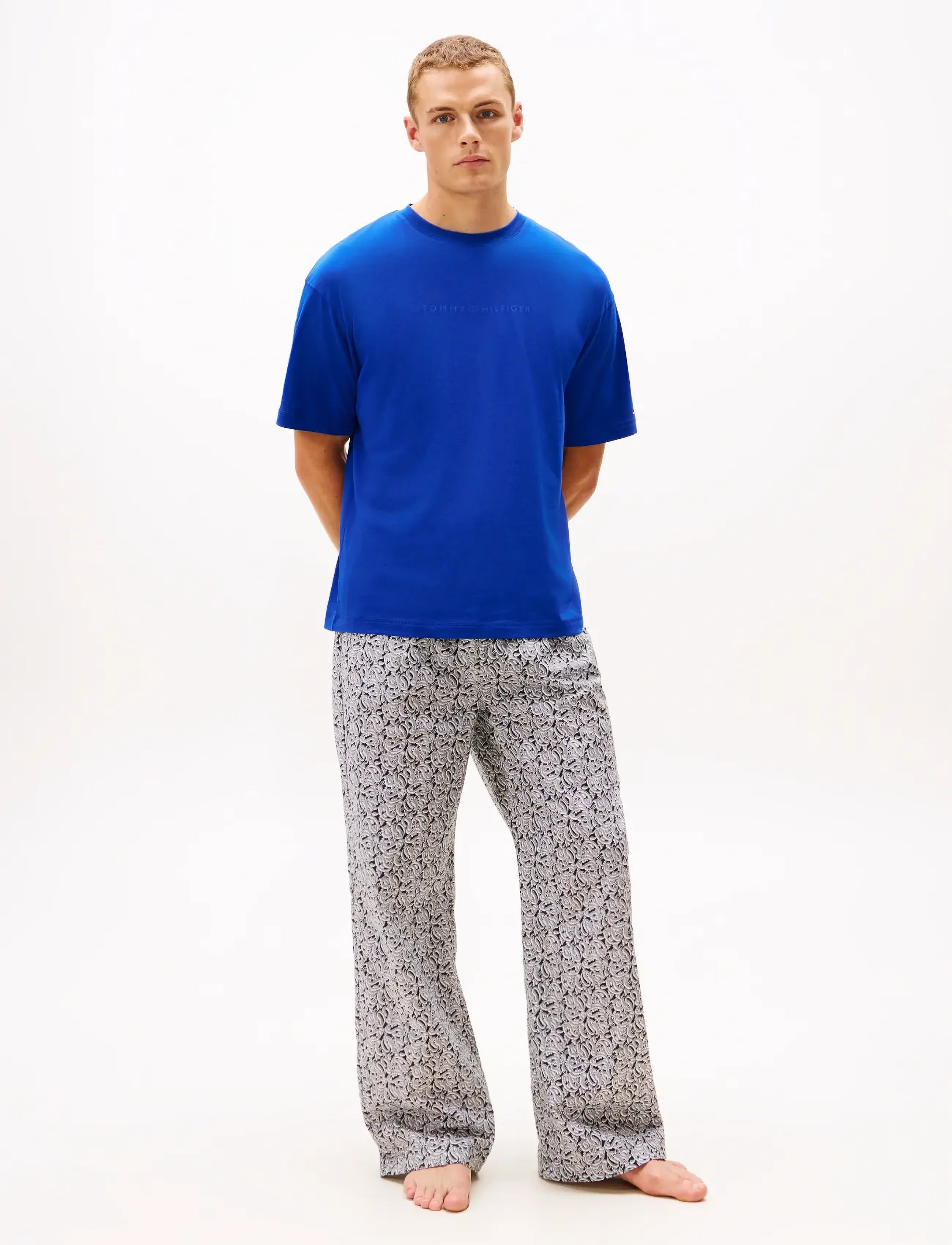 Tommy Hilfiger - SS LOGO TEE - kortærmede t-shirts - wedge blue - 2