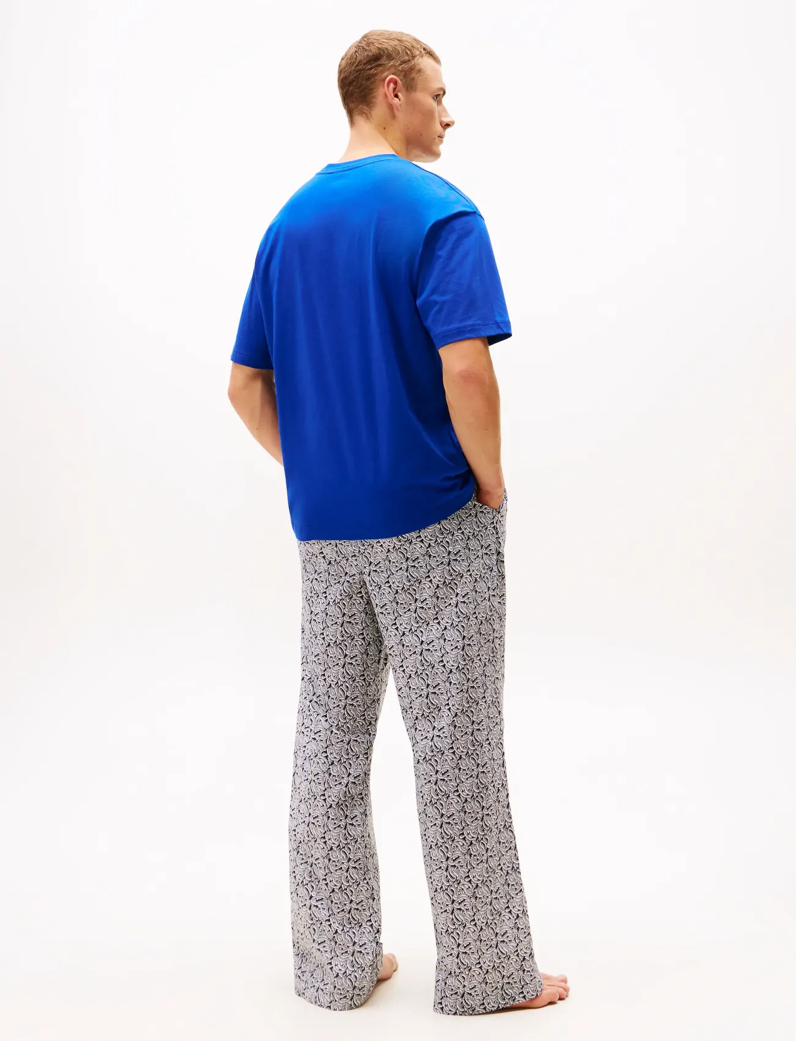 Tommy Hilfiger - SS LOGO TEE - kortærmede t-shirts - wedge blue - 3