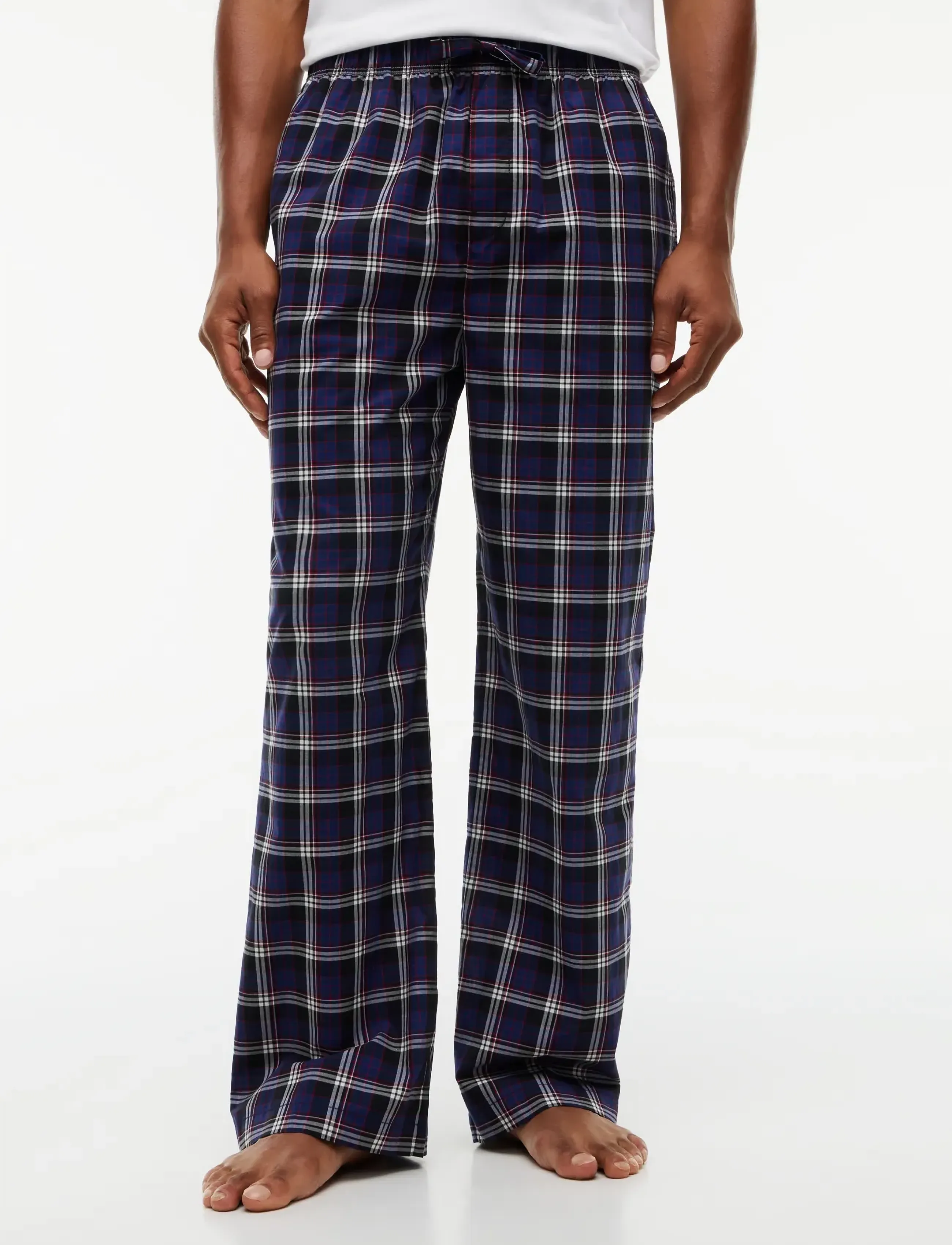 Tommy Hilfiger Woven Pj Pant Print, Herren, Gestreifte Pyjamahose, Marineblau, Gr.S