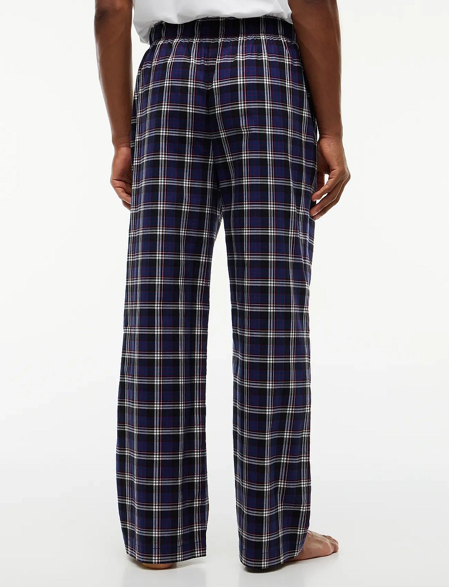 Tommy Hilfiger - WOVEN PJ PANT PRINT - pyjama bottoms - blue ink global stripe plaid - 2