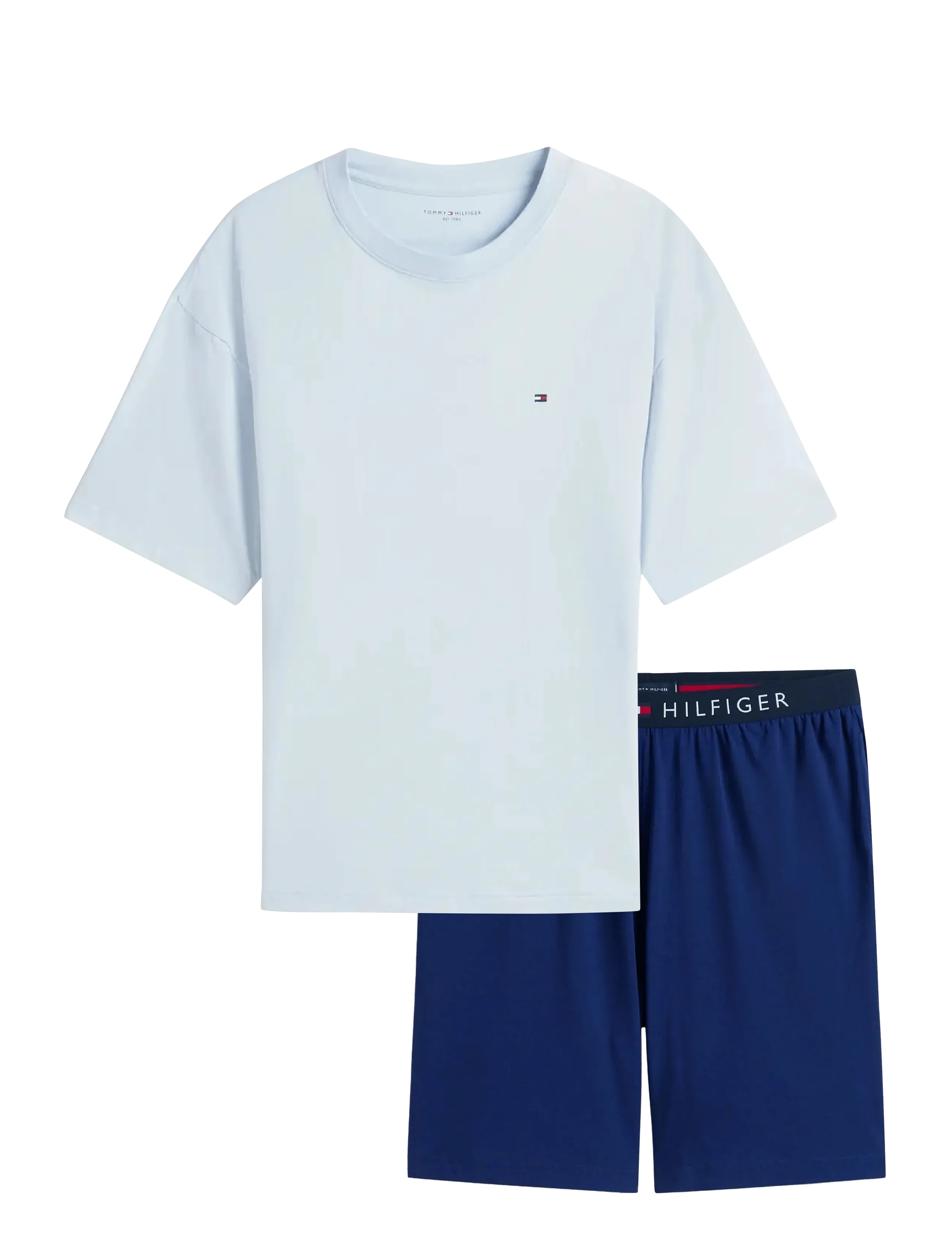 Tommy Hilfiger SS JERSEY PJ SET - Vis alt - BREEZY BLUE PREPPY NAVY / navy