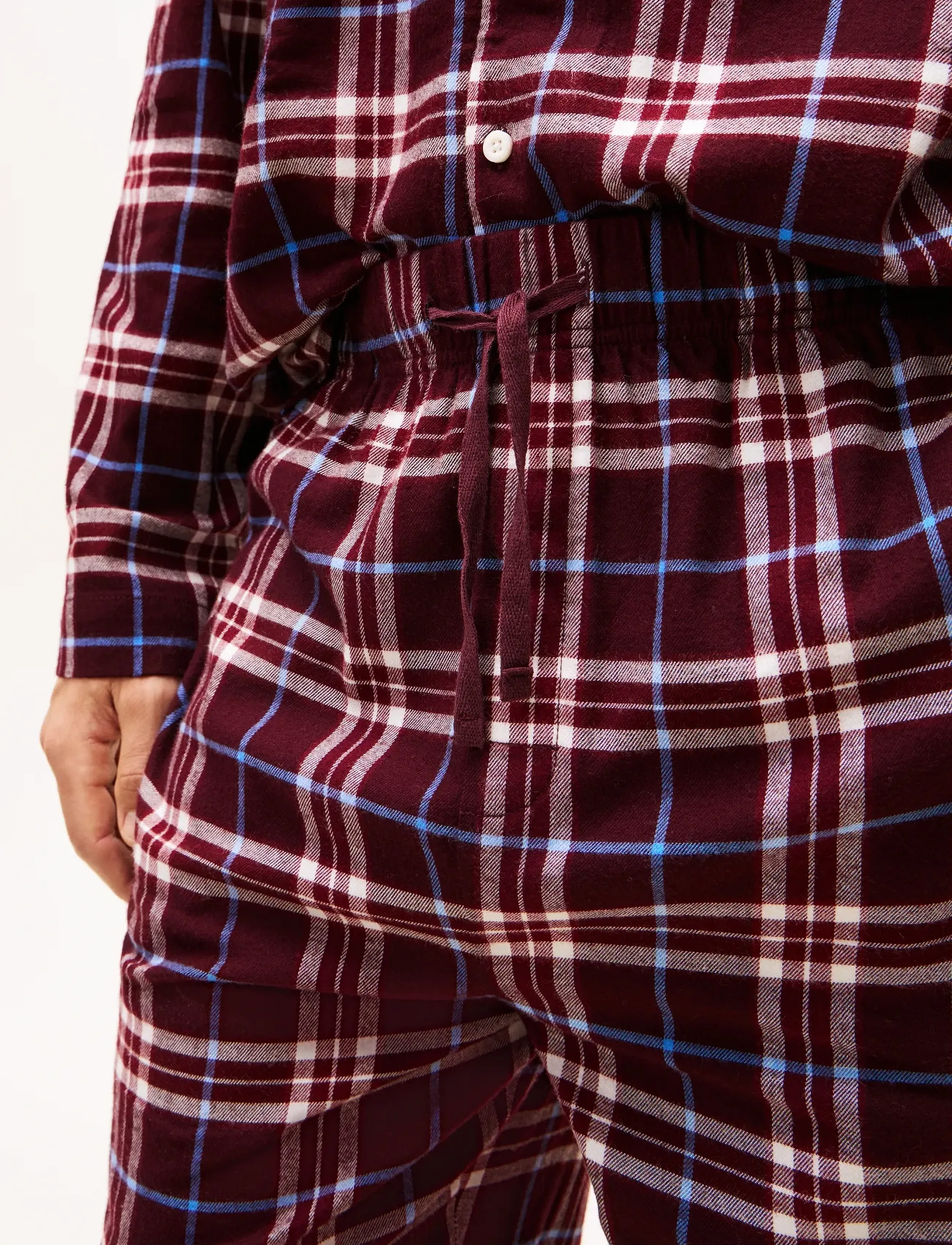 Tommy Hilfiger - RELAXED FLANNEL PJ SET -BOXED - pyjamasets - tartan reiker burgundy - 5