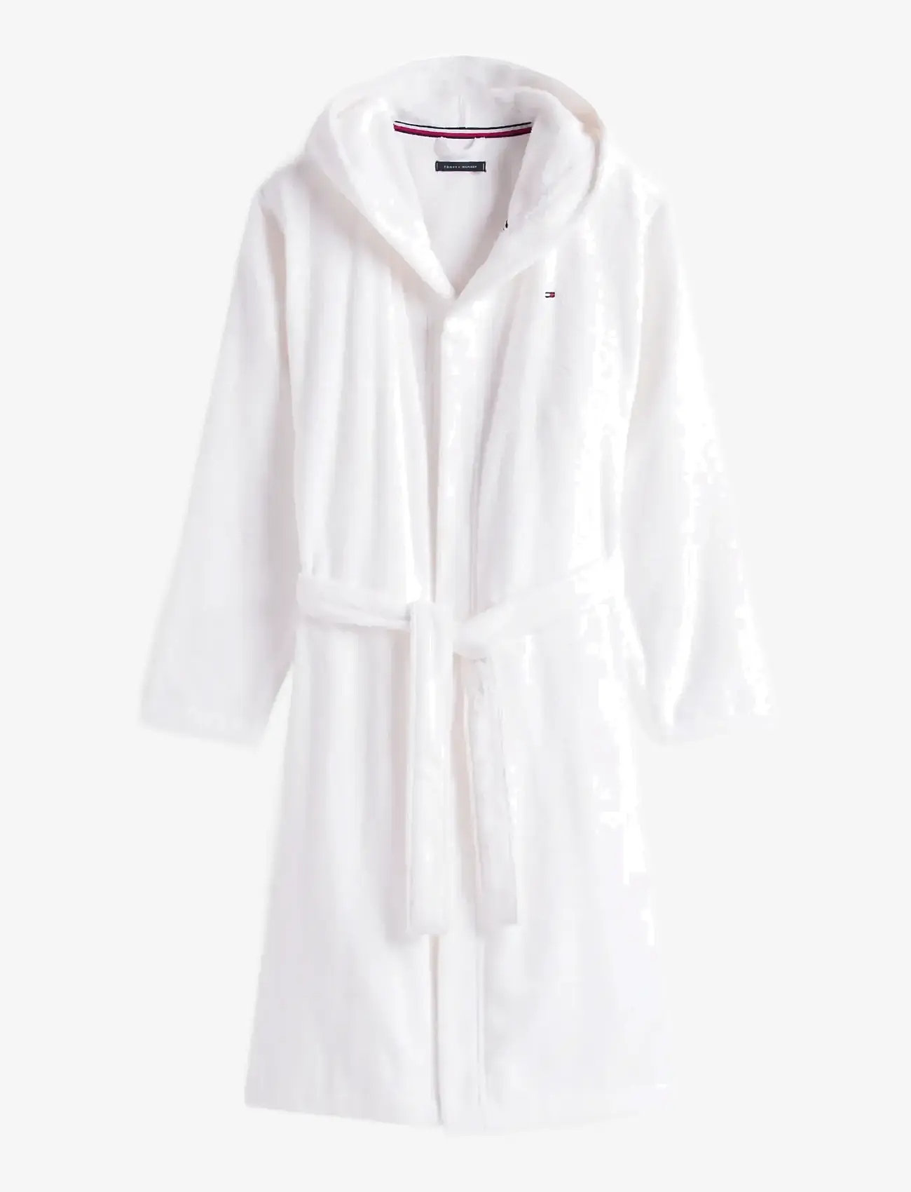 Tommy Hilfiger - HOODED TOWELLING ROBE - morgonrockar - th optic white - 1