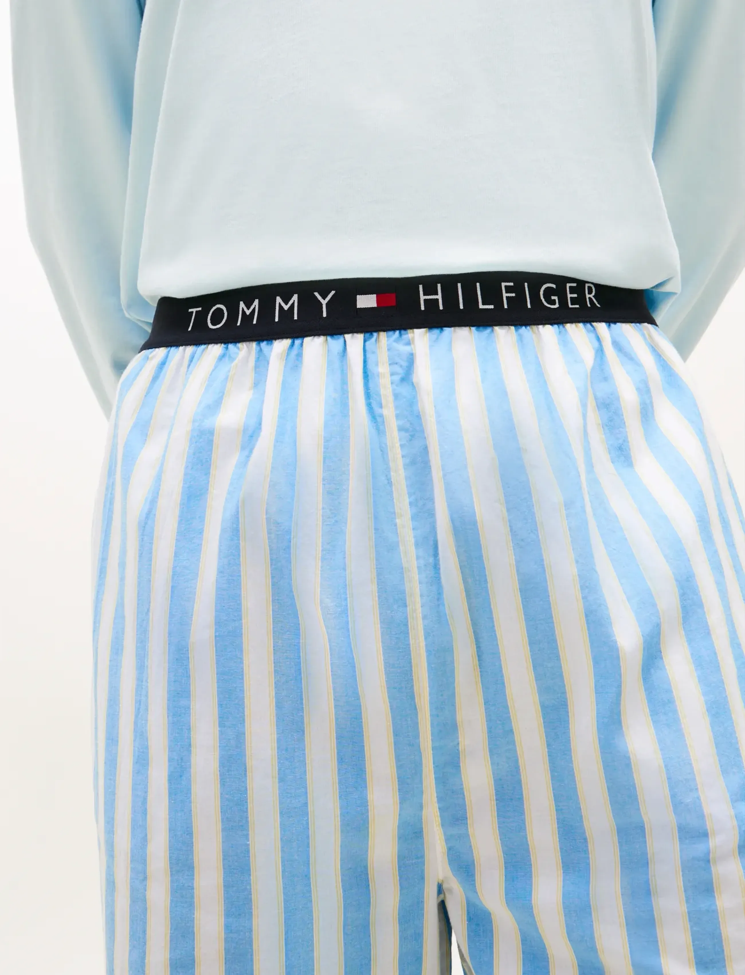 Tommy Hilfiger - LS WOVEN PJ SET PRINT - ensembles de pyjama - keepsake blue deck chr stp - 4