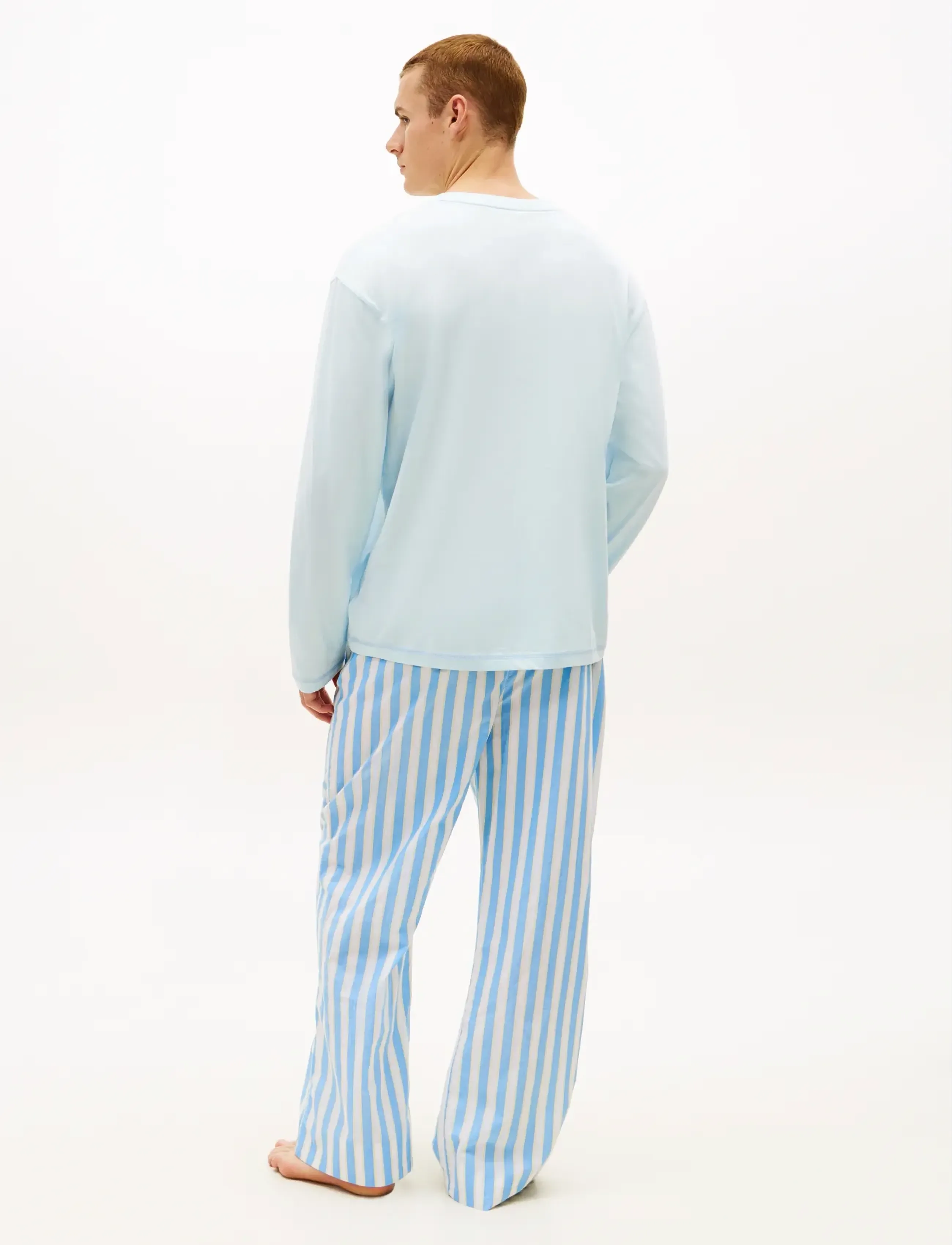 Tommy Hilfiger - LS WOVEN PJ SET PRINT - ensembles de pyjama - keepsake blue deck chr stp - 5