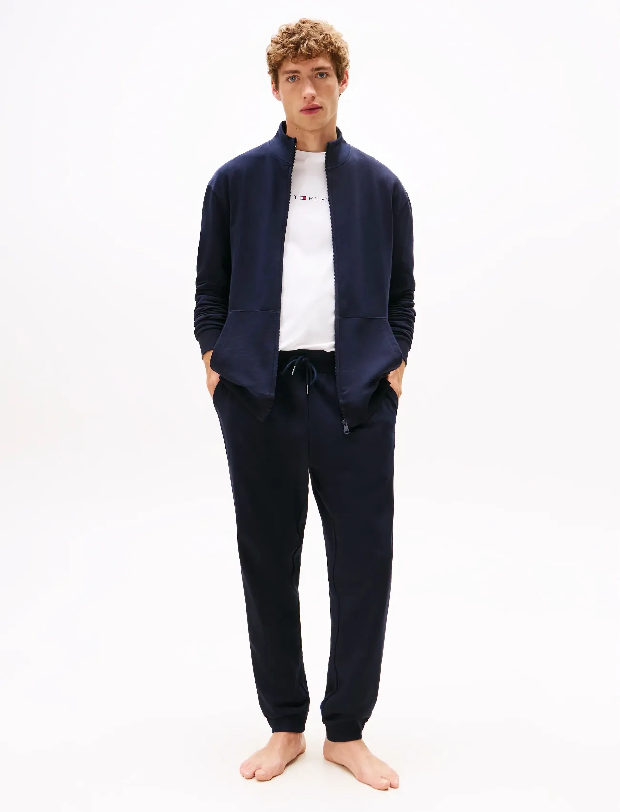 Tommy Hilfiger TRACK PANT - Back to Basics - DESERT SKY / navy