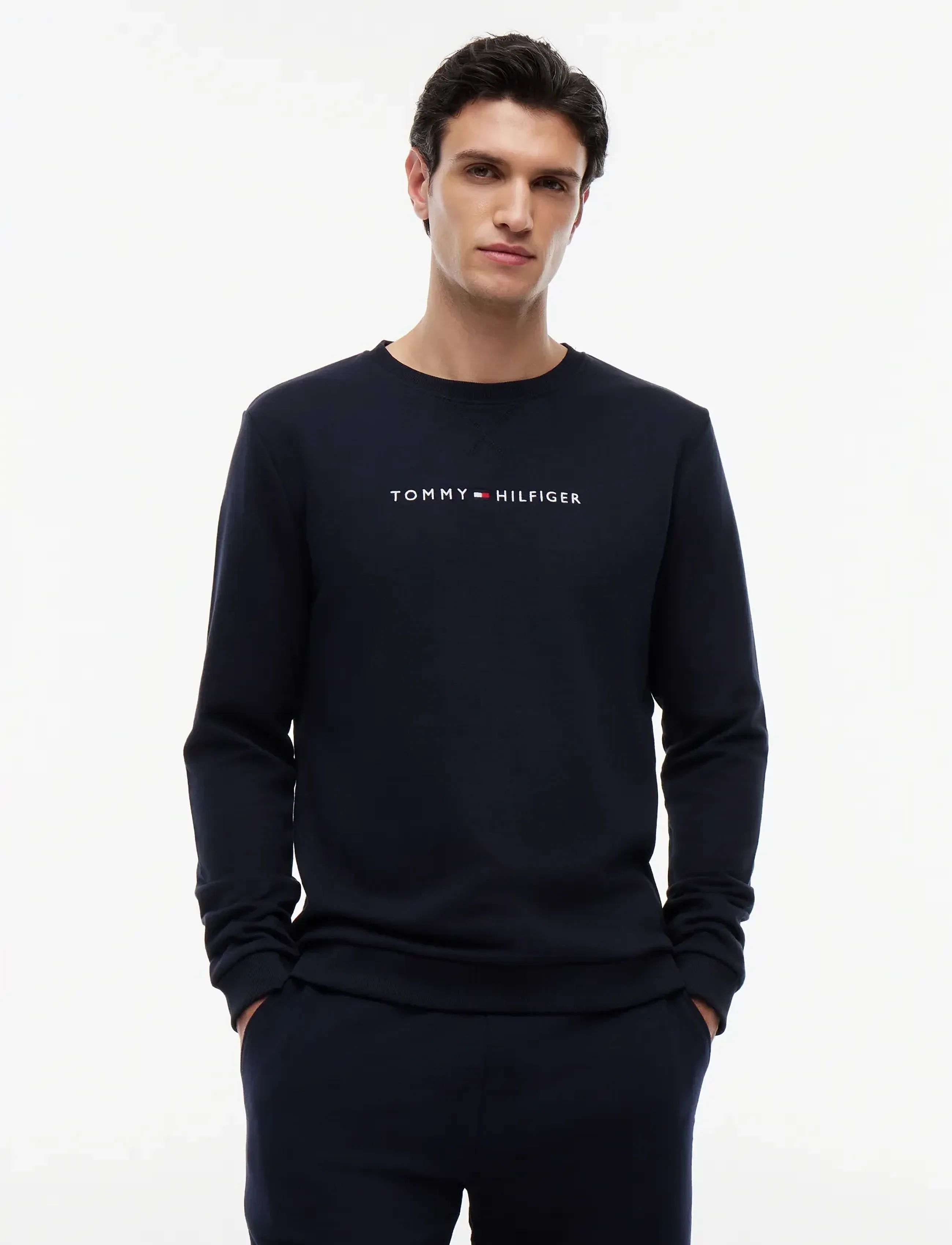 Tommy Hilfiger Track Top, XXL, Navy, Sweatshirts & Hættetrøjer > Sweatshirts, Herre