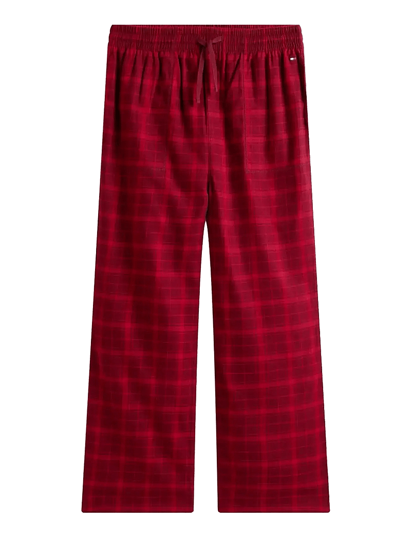Tommy Hilfiger - FLANNEL PJ PANT - pyjamahose - tonal check red - 1