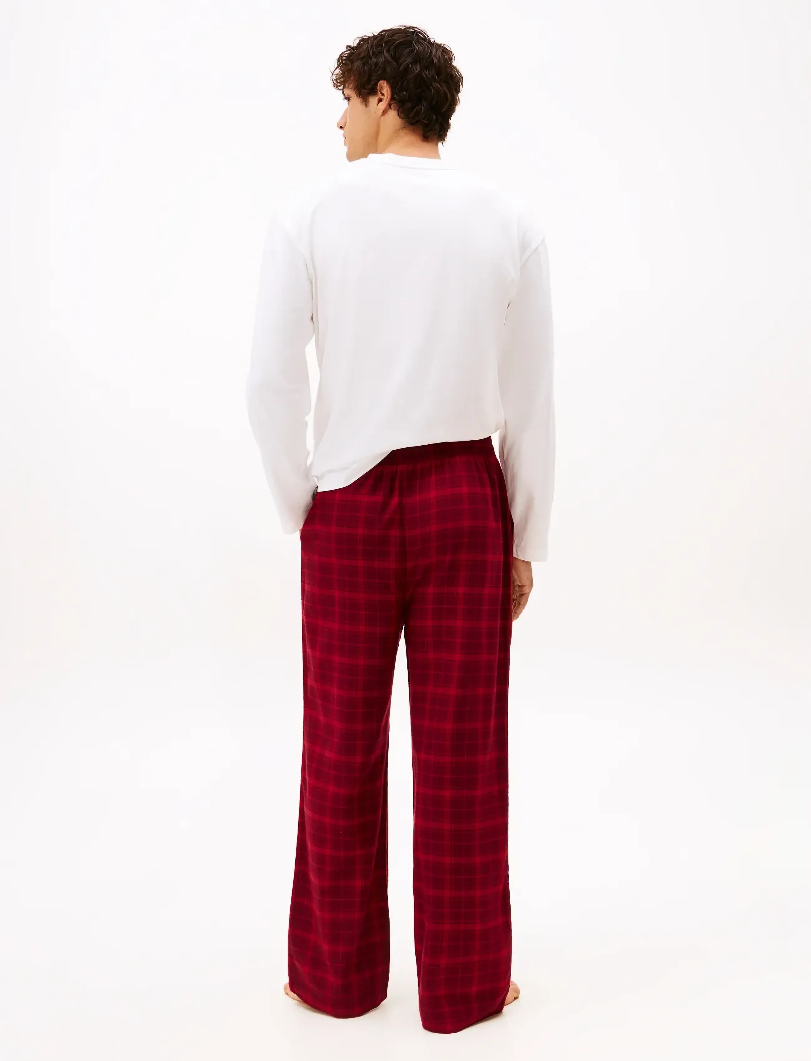 Tommy Hilfiger - FLANNEL PJ PANT - pyjama bottoms - tonal check red - 2