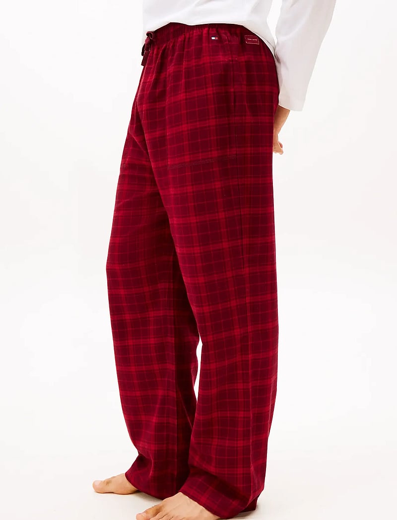 Tommy Hilfiger - FLANNEL PJ PANT - pyjamahose - tonal check red - 3