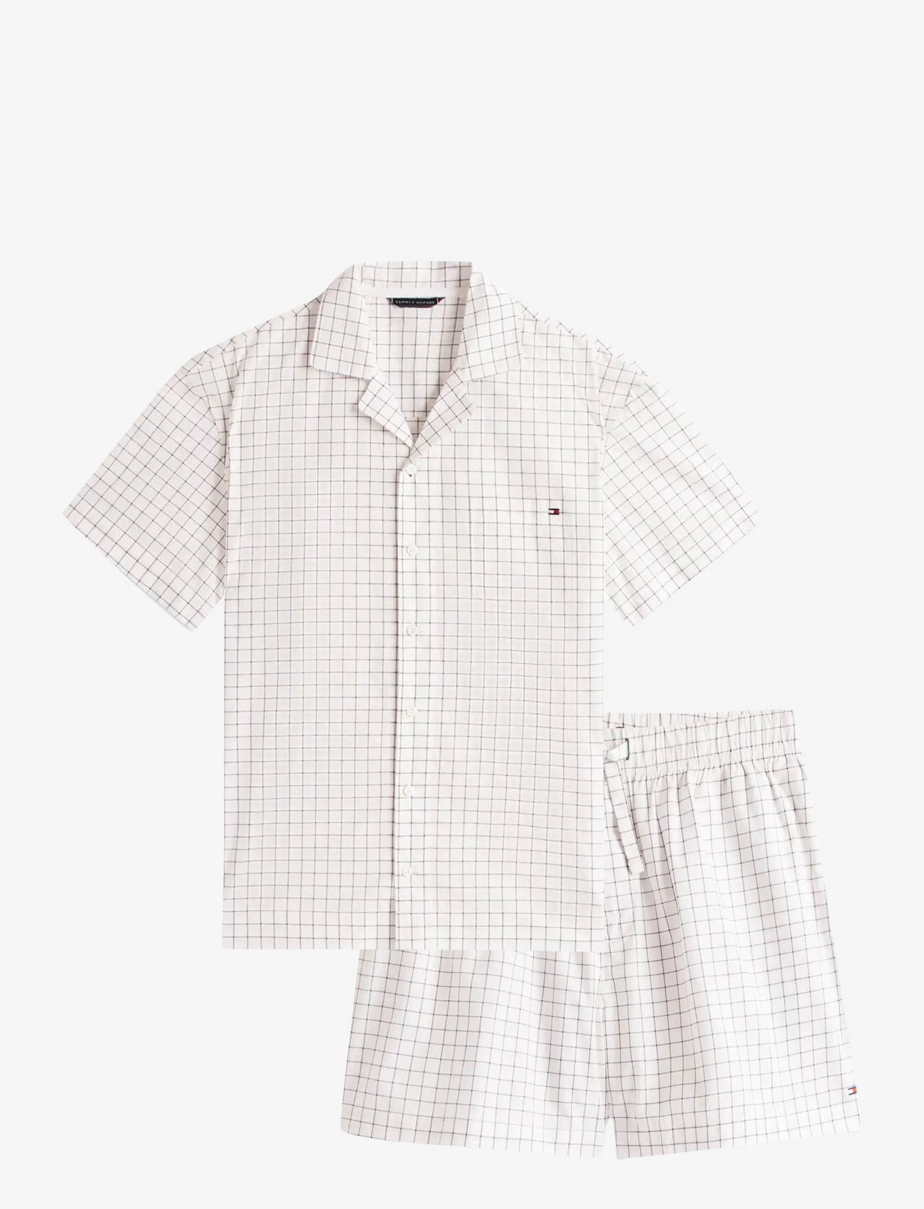 Tommy Hilfiger - SS WOVEN PJ SET - pyjamasset - linear grid check - 1