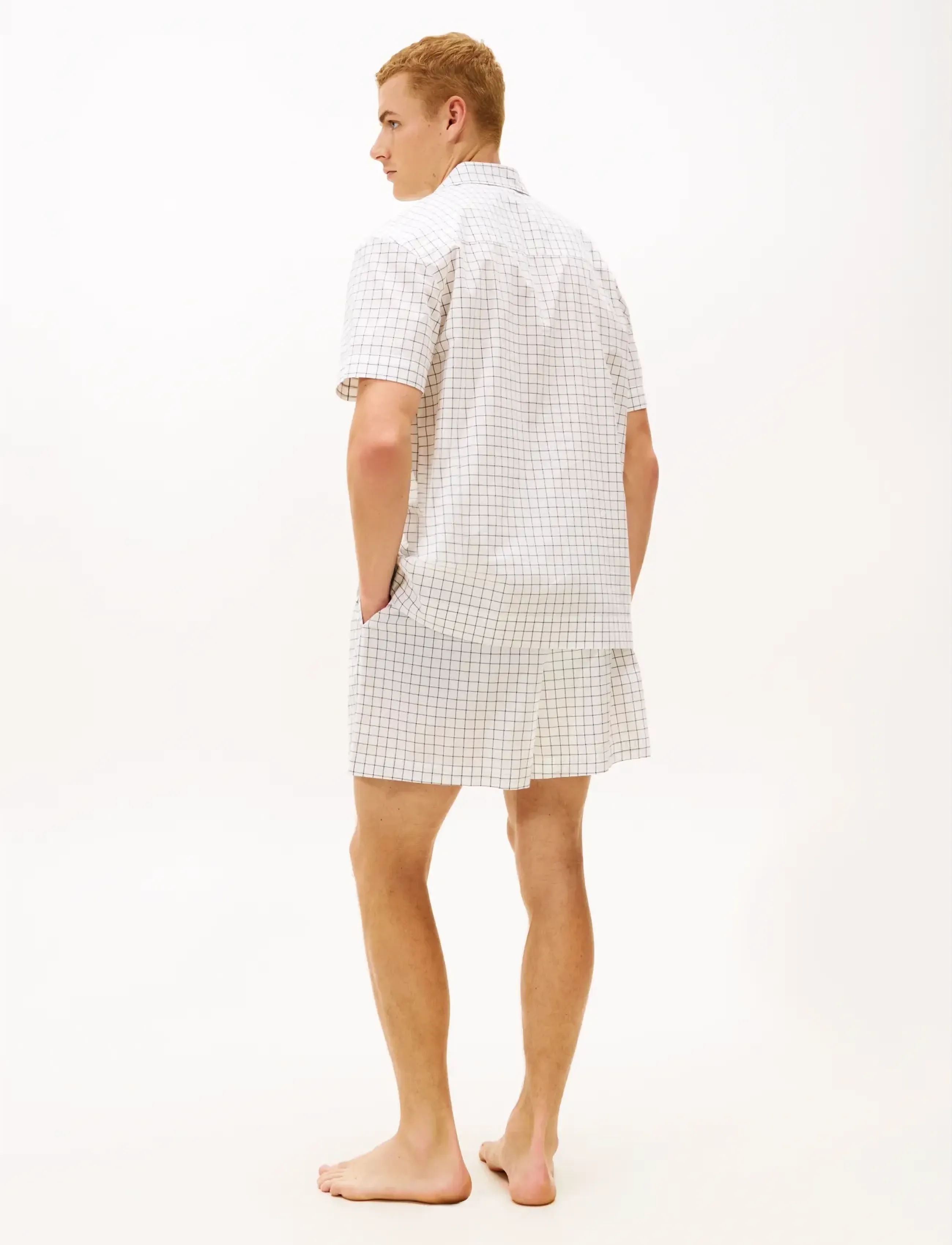 Tommy Hilfiger - SS WOVEN PJ SET - linear grid check - 5