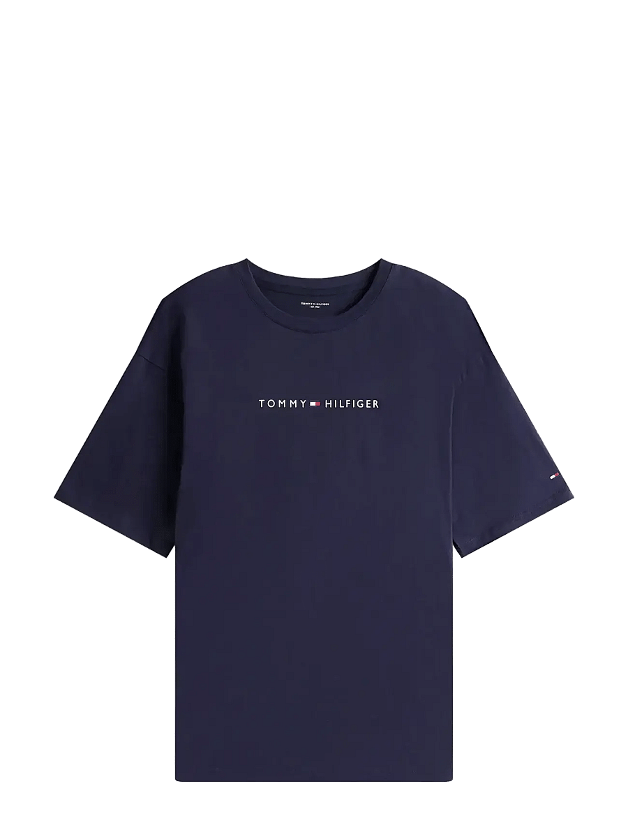 Tommy Hilfiger - SS TEE CONT. LOGO - short-sleeved t-shirts - desert sky - 1