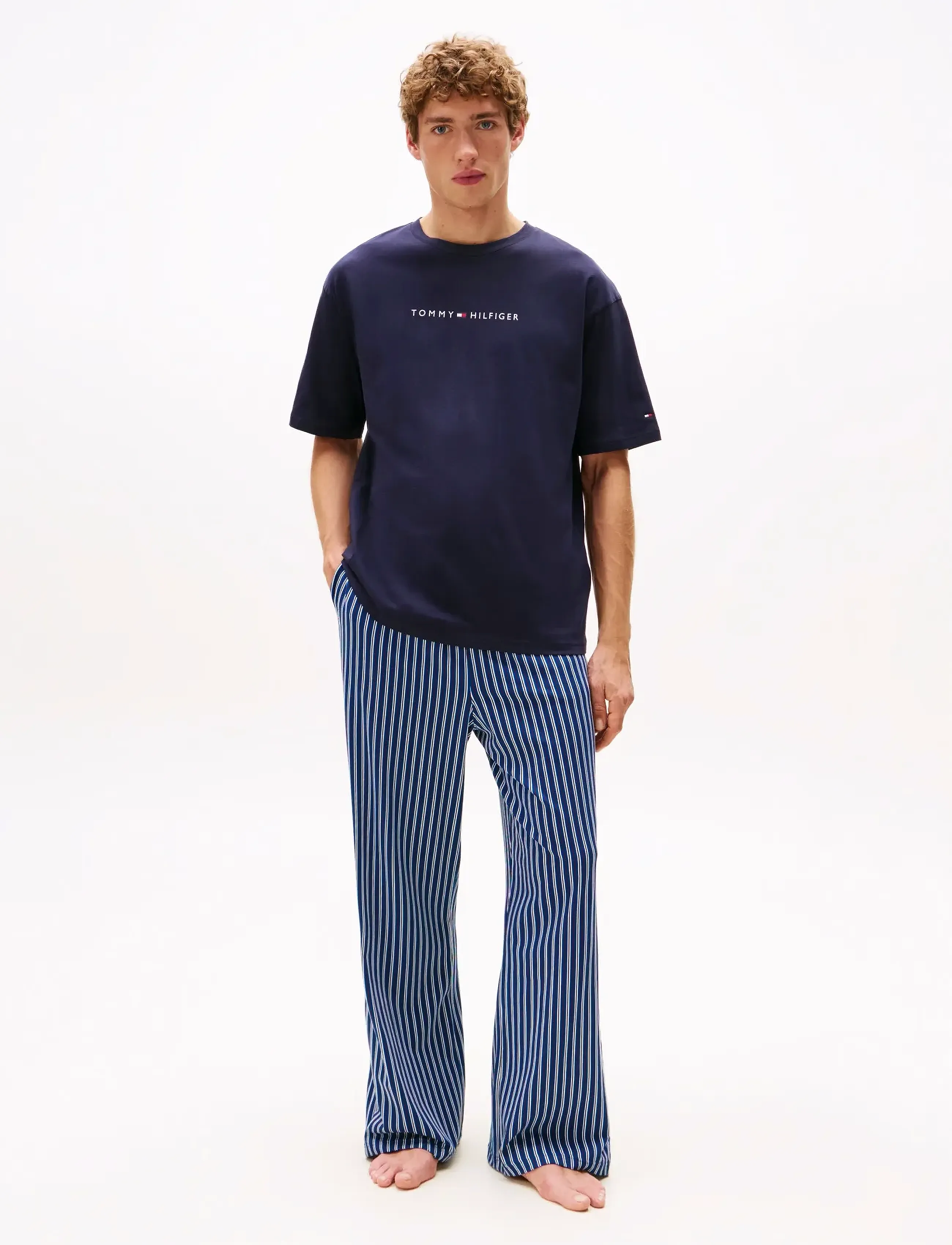 Tommy Hilfiger - SS TEE CONT. LOGO - kurzärmelig - desert sky - 2