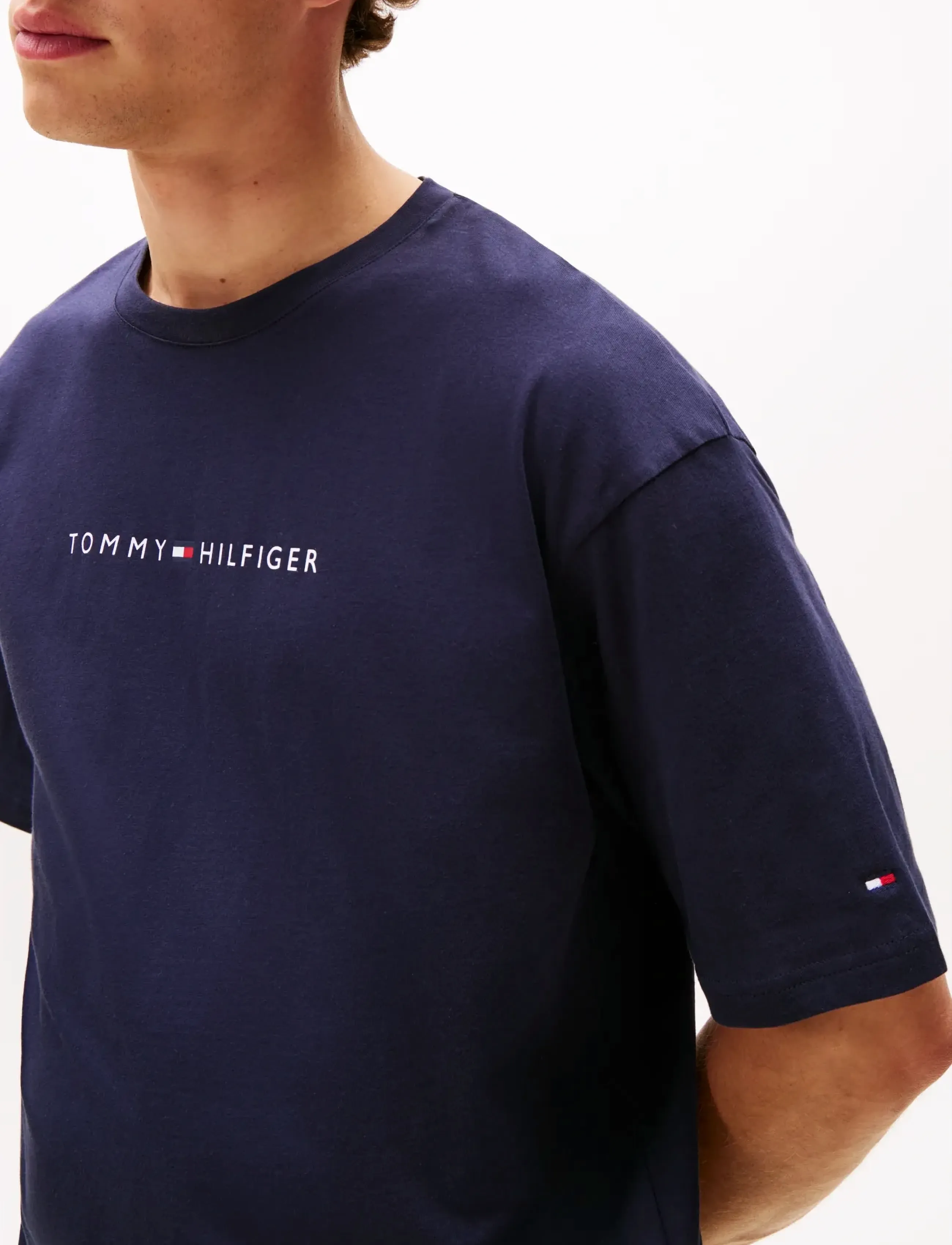 Tommy Hilfiger - SS TEE CONT. LOGO - kurzärmelig - desert sky - 4