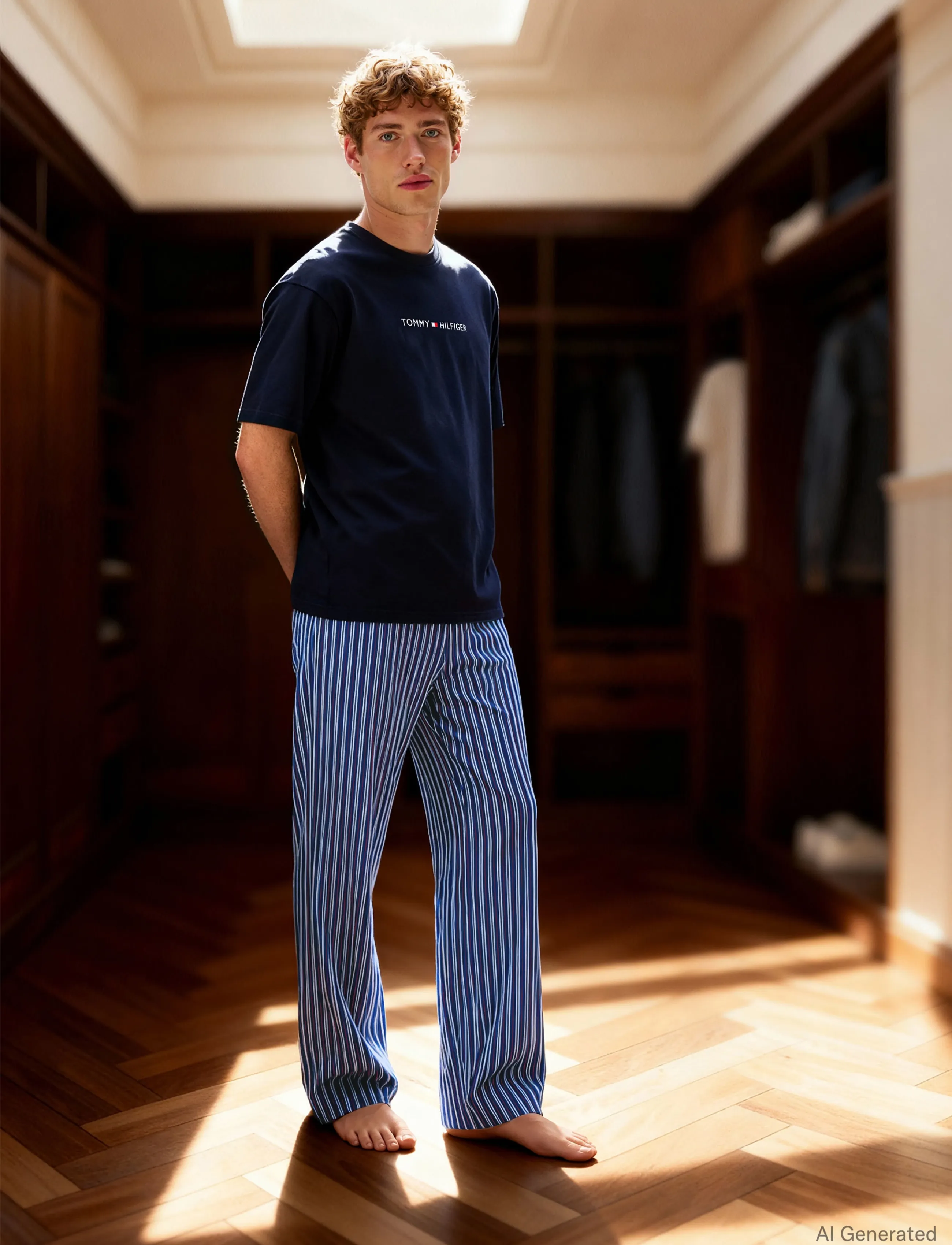 Tommy Hilfiger - SS TEE CONT. LOGO - short-sleeved t-shirts - desert sky - 5