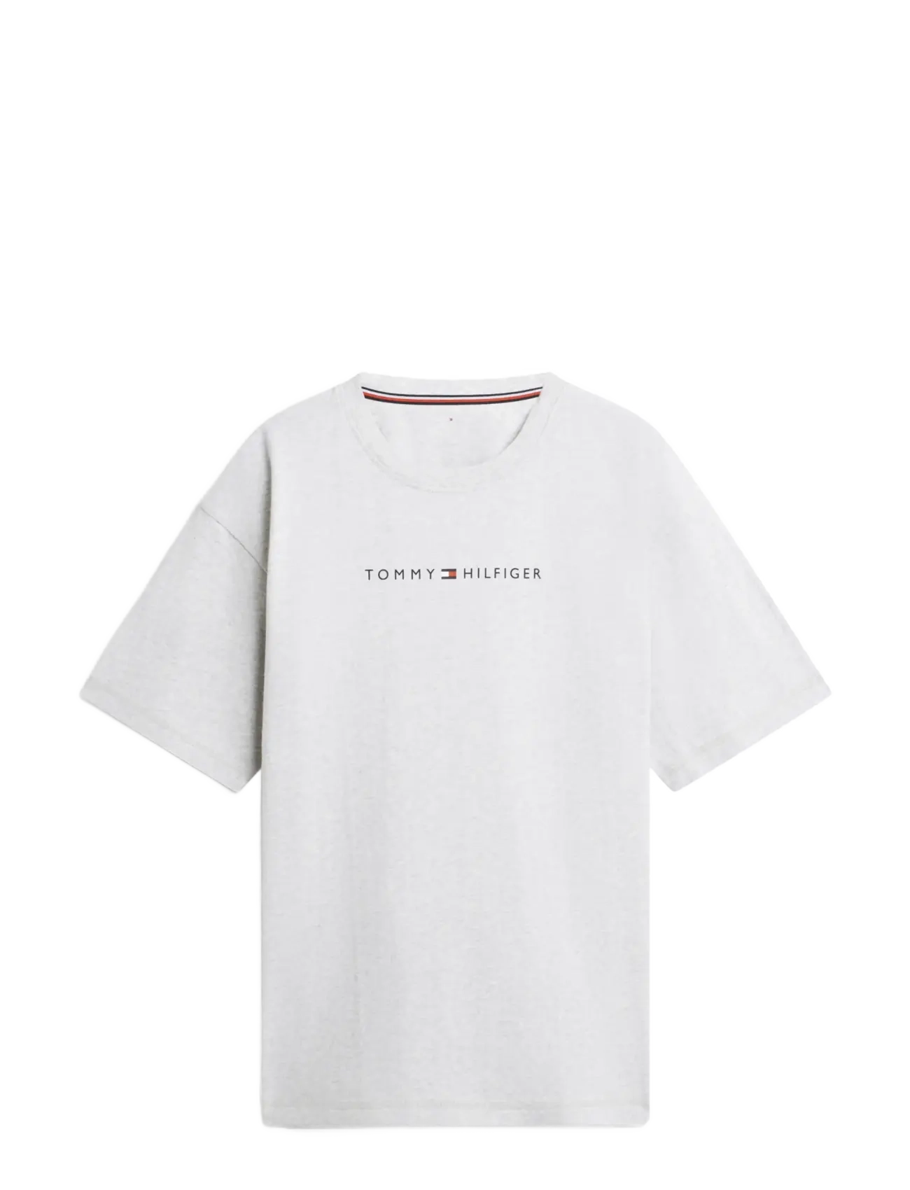 Tommy Hilfiger - SS TEE CONT. LOGO - kortærmede t-shirts - ice grey heather - 1