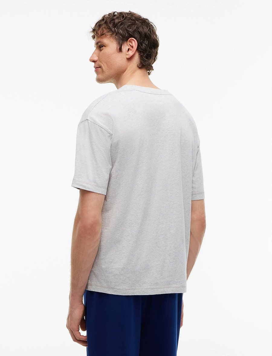 Tommy Hilfiger - SS TEE CONT. LOGO - kortærmede t-shirts - ice grey heather - 2