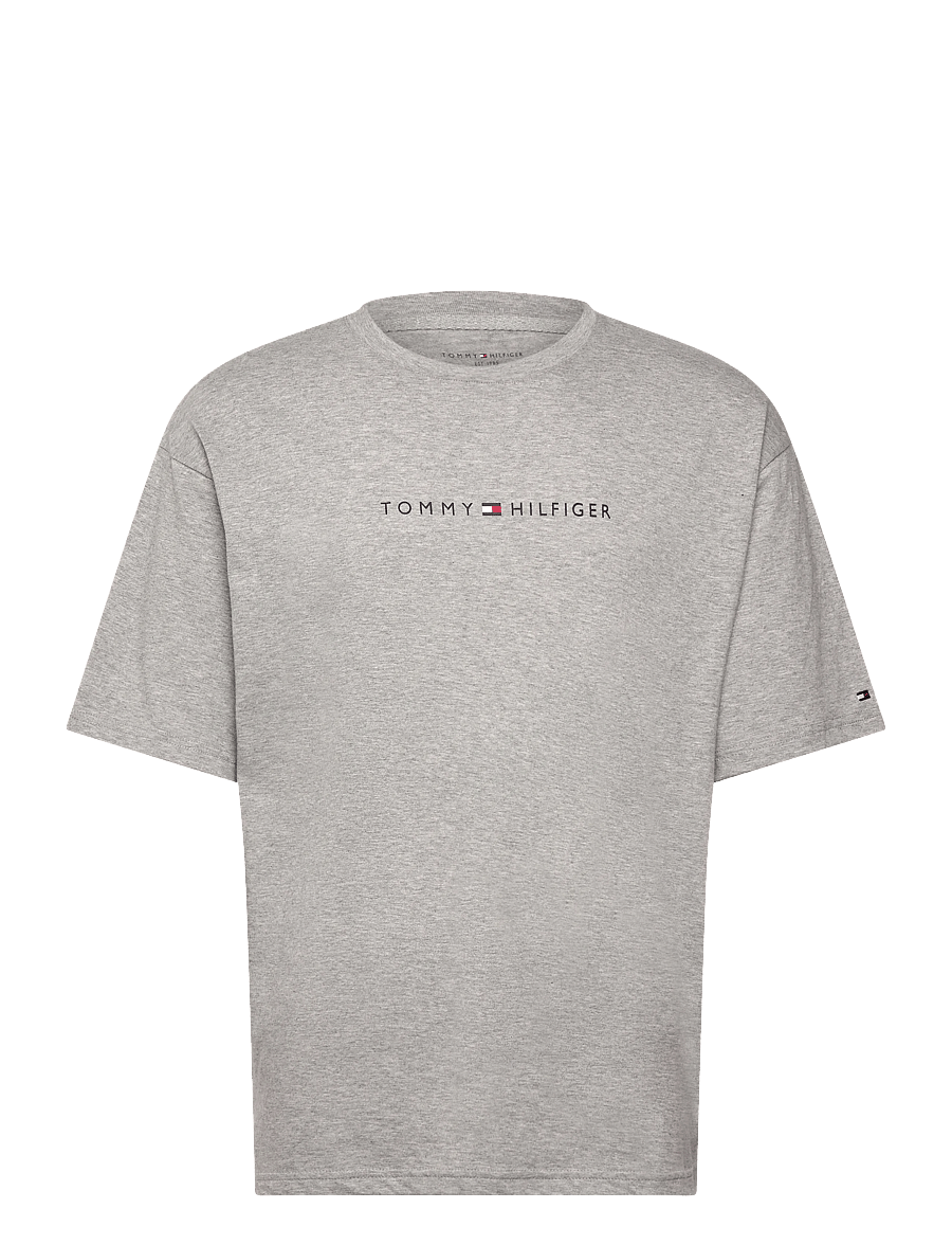 Tommy Hilfiger - SS TEE CONT. LOGO - lühikeste varrukatega t-särgid - light grey heather - 1