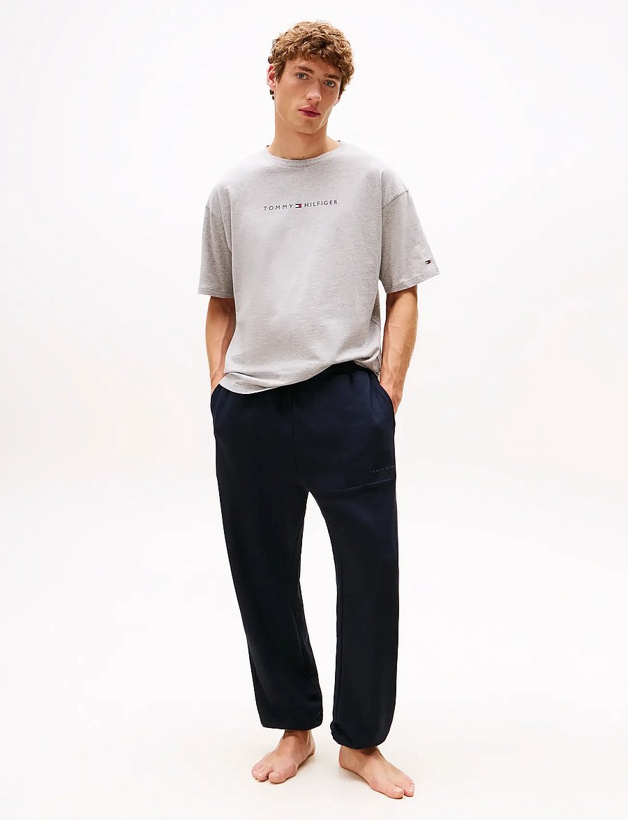 Tommy Hilfiger - SS TEE CONT. LOGO - lühikeste varrukatega t-särgid - light grey heather - 3