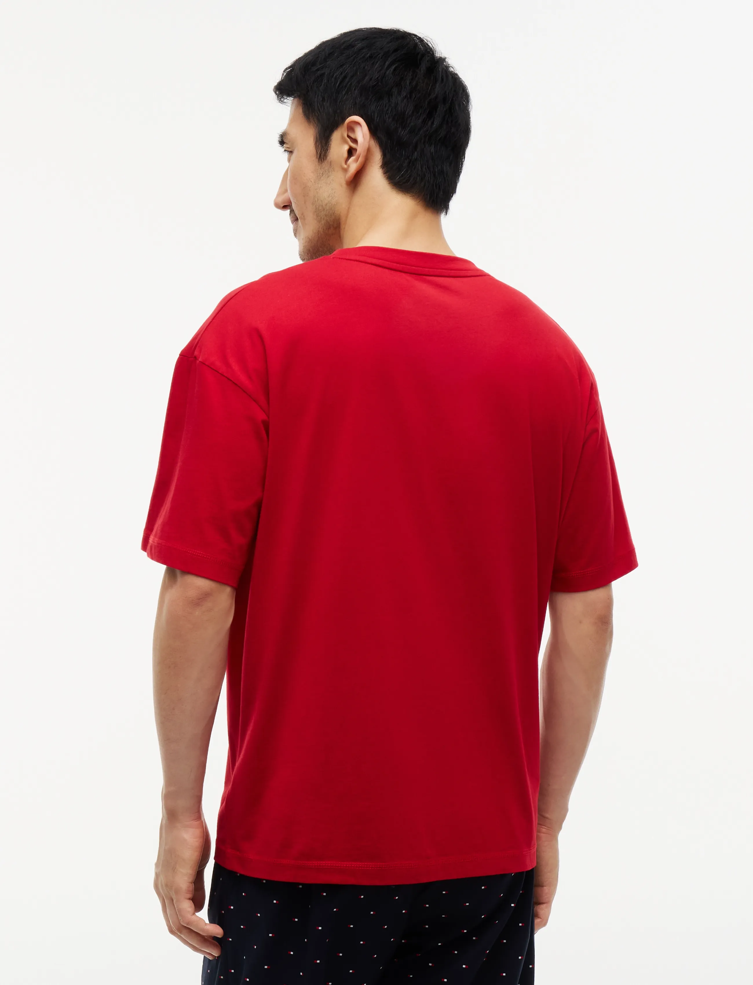 Tommy Hilfiger - SS TEE CONT. LOGO - kurzärmelige t-shirts - medium red - 2