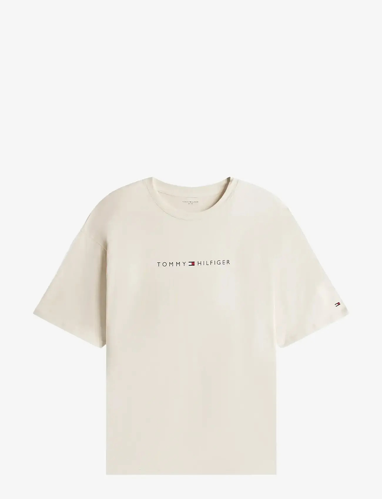 Tommy Hilfiger - SS TEE CONT. LOGO - kortærmede t-shirts - newsprint - 1