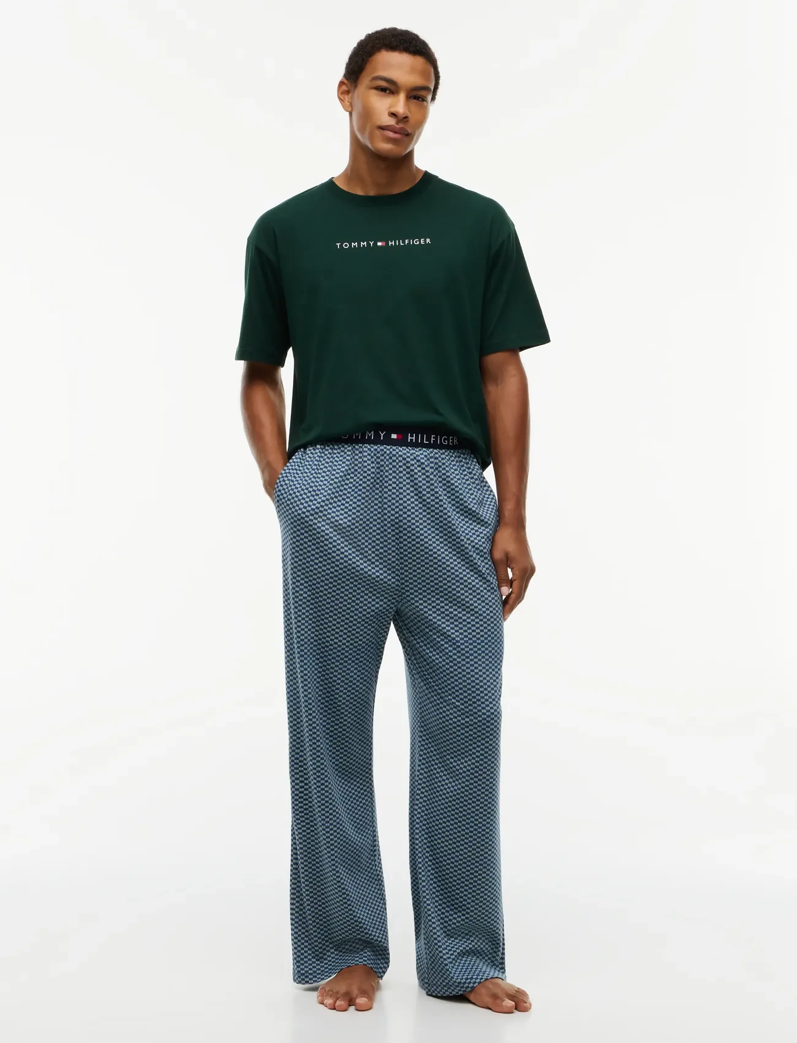 TOMMY HILFIGER Ss Tee Cont. Logo t-shirts herr – bild 4