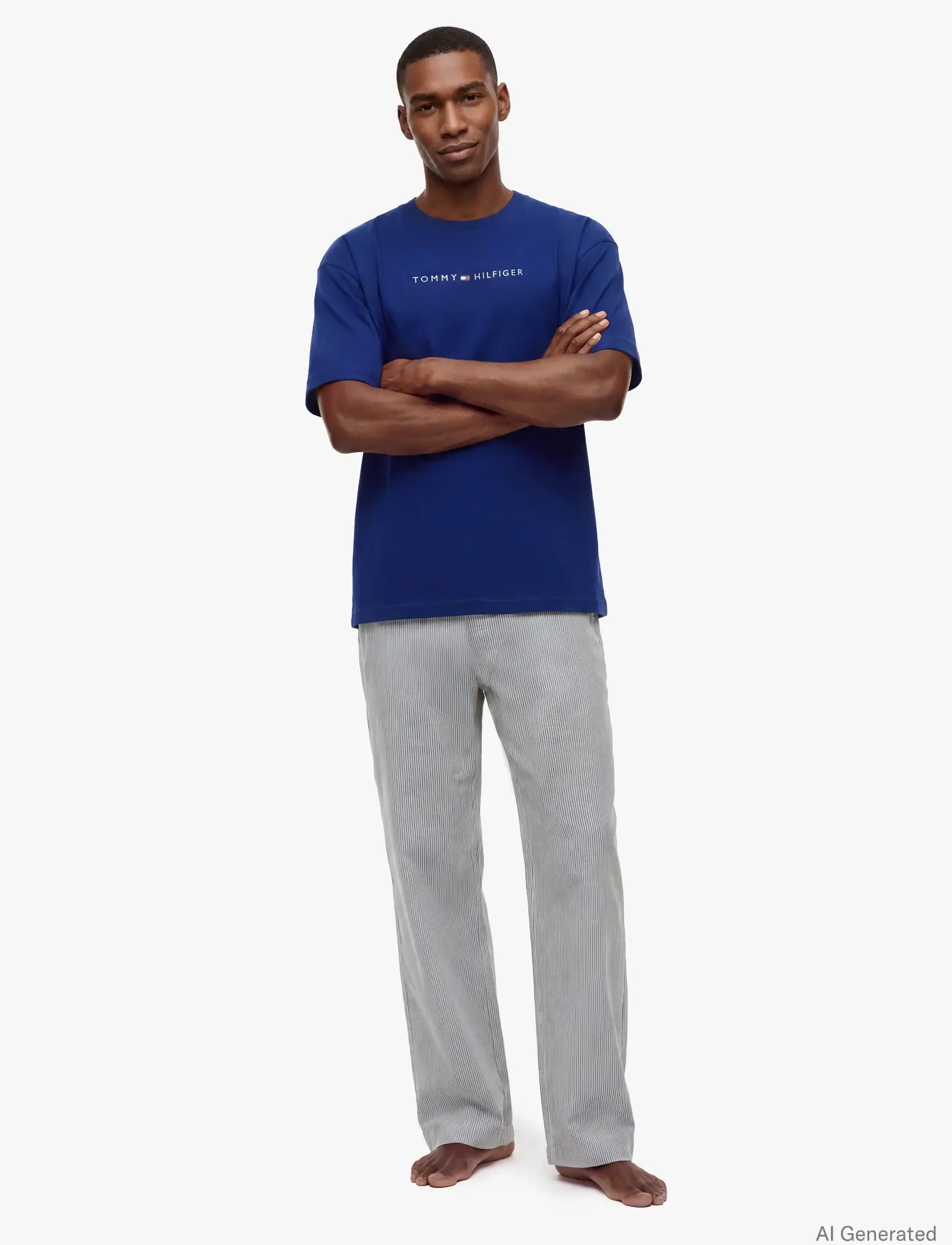 Tommy Hilfiger - SS TEE CONT. LOGO - kortärmade t-shirts - rich navy - 4